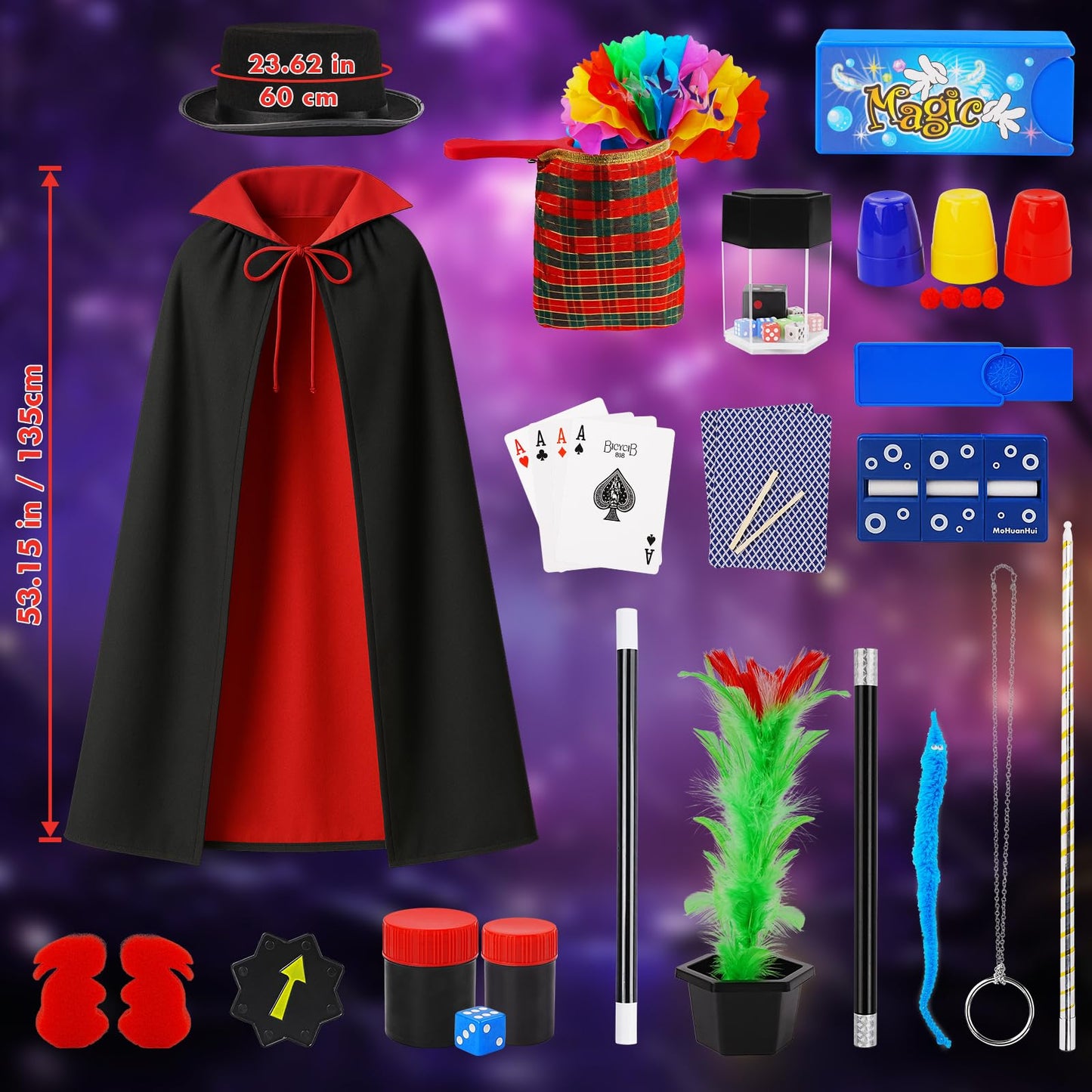 Dogern Valentines Day Magic Kit – Beginner Magic Set for Kids 6–12
