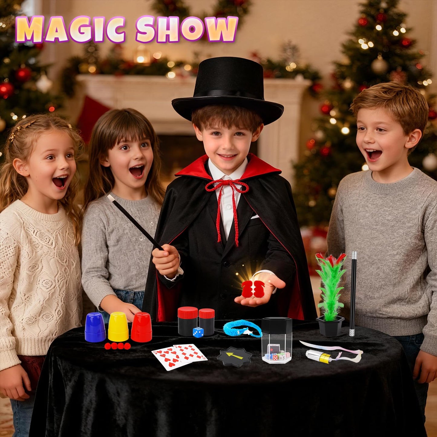 Dogern Valentines Day Magic Kit – Beginner Magic Set for Kids 6–12