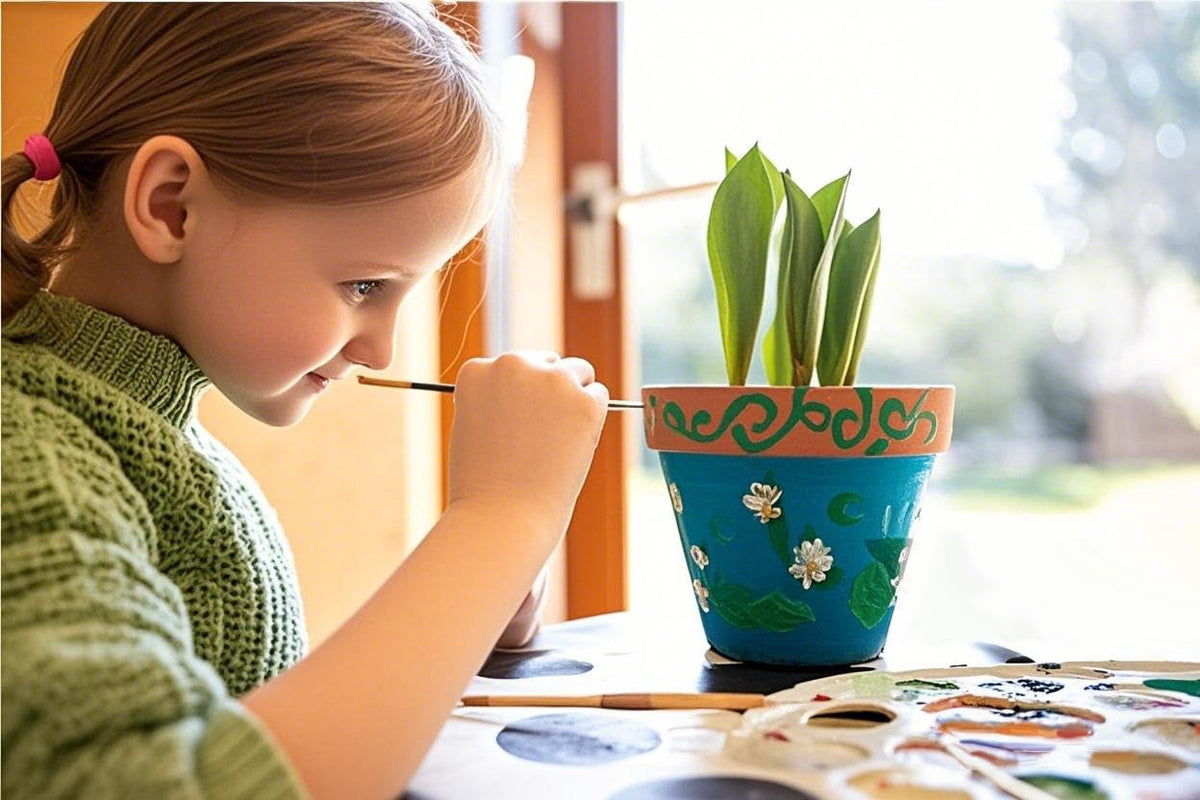 Doiaz Paint & Plant Gardening Kit — 3 Pots for Kids, Creative DIY Garden Gift
