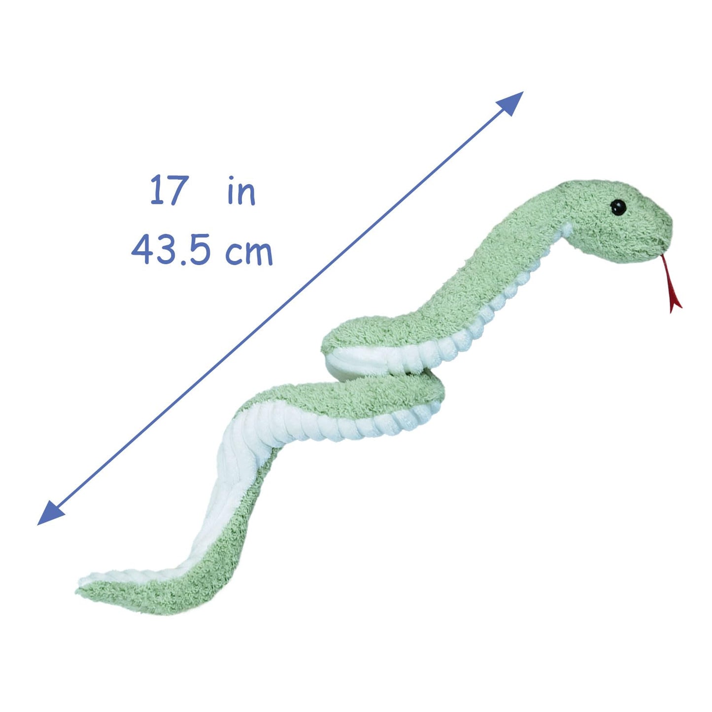 Doindute Green Plush Snake Toy – 17-Inch Soft Cuddle Plushie for Kids & Gifts