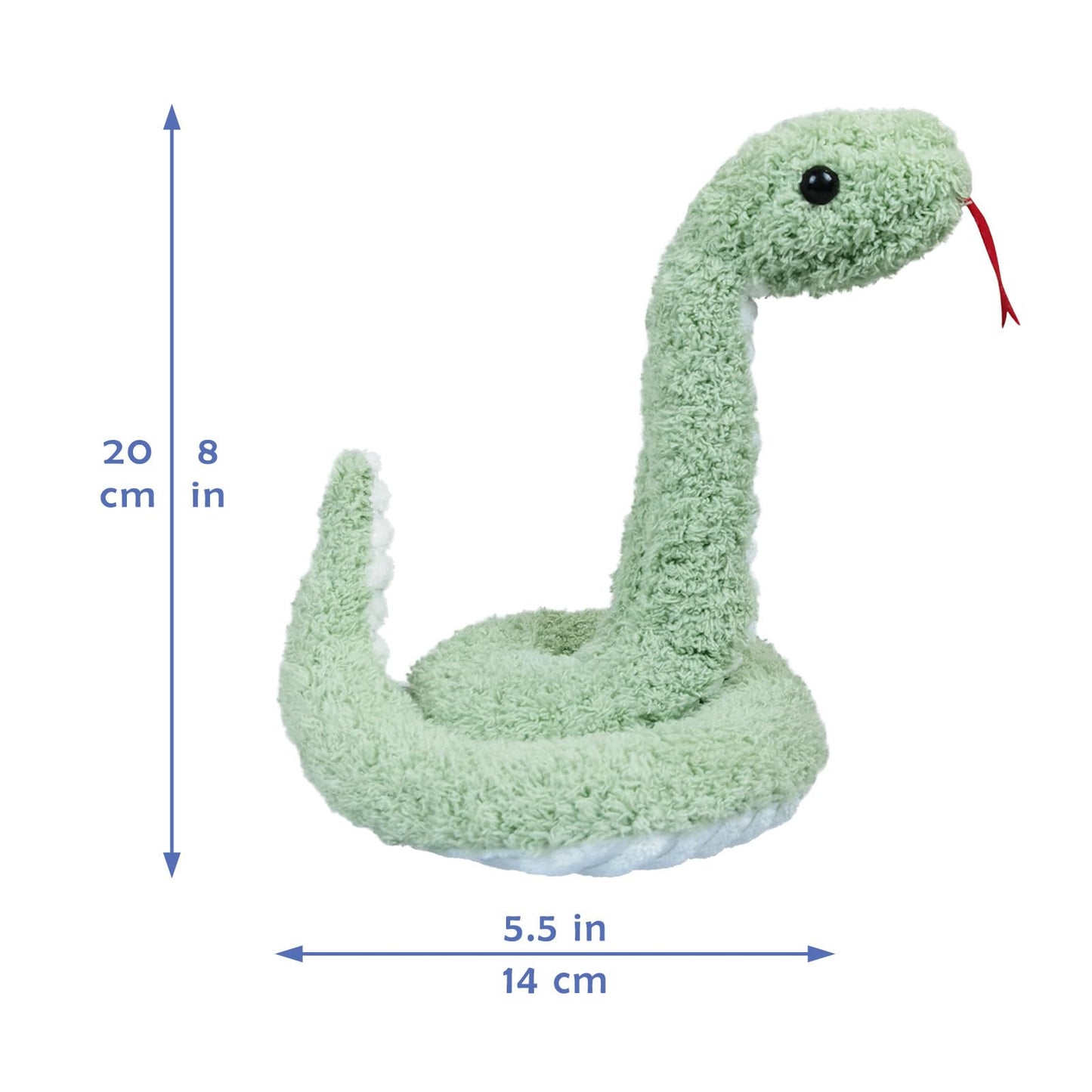 Doindute Green Plush Snake Toy – 17-Inch Soft Cuddle Plushie for Kids & Gifts