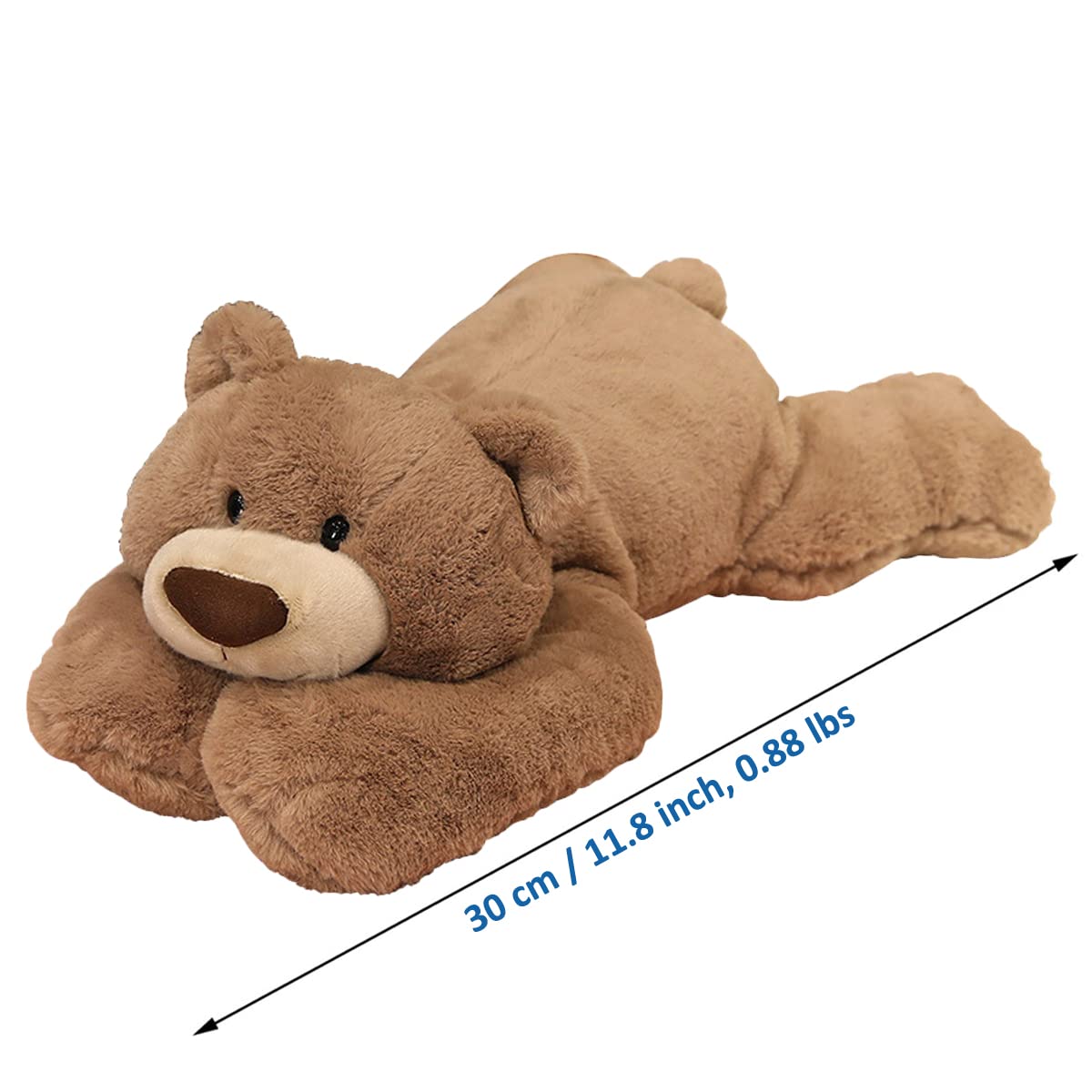 Doireum Weighted Bear Stuffed Animal – 11.8-Inch Plush Pillow & Gift