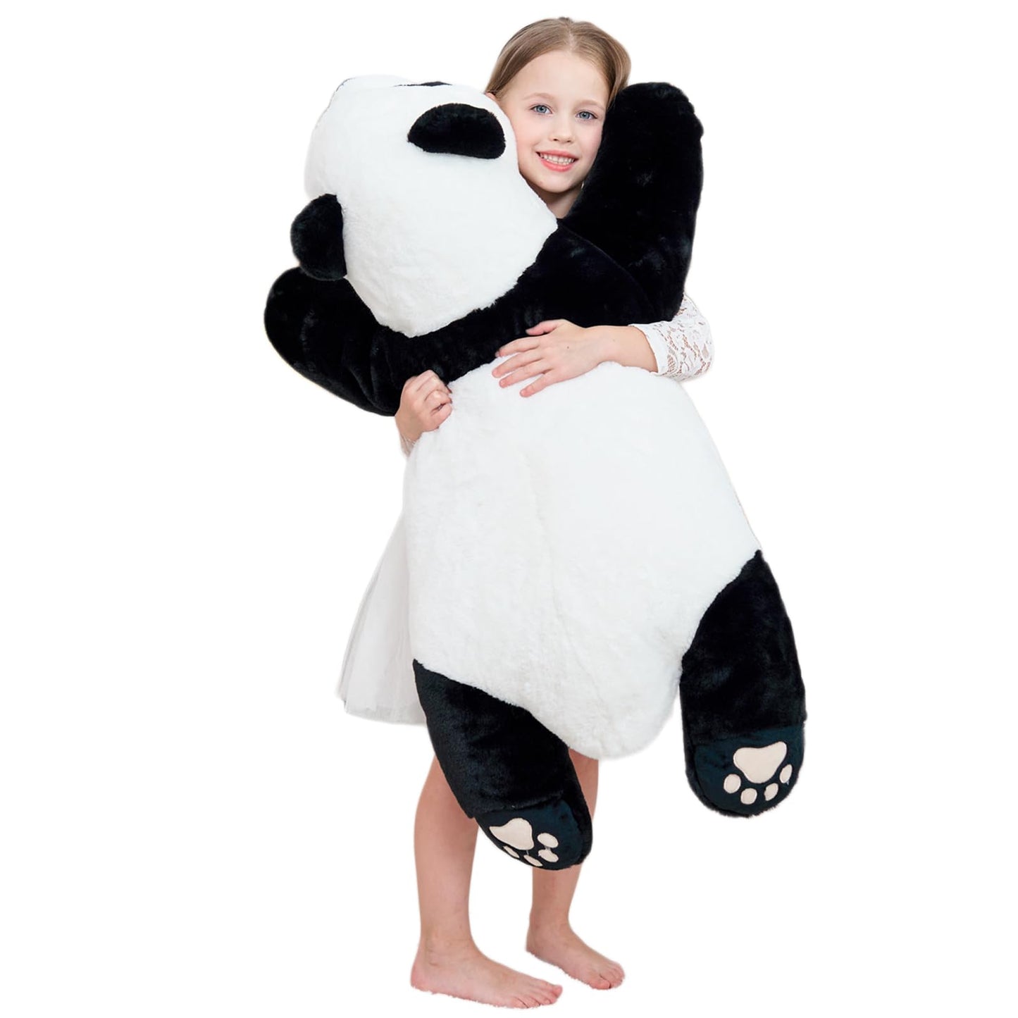 Doireum Panda Weighted Plush — 31.4 in Panda Stuffed Animal (1.87 lbs) Hugging Pillow