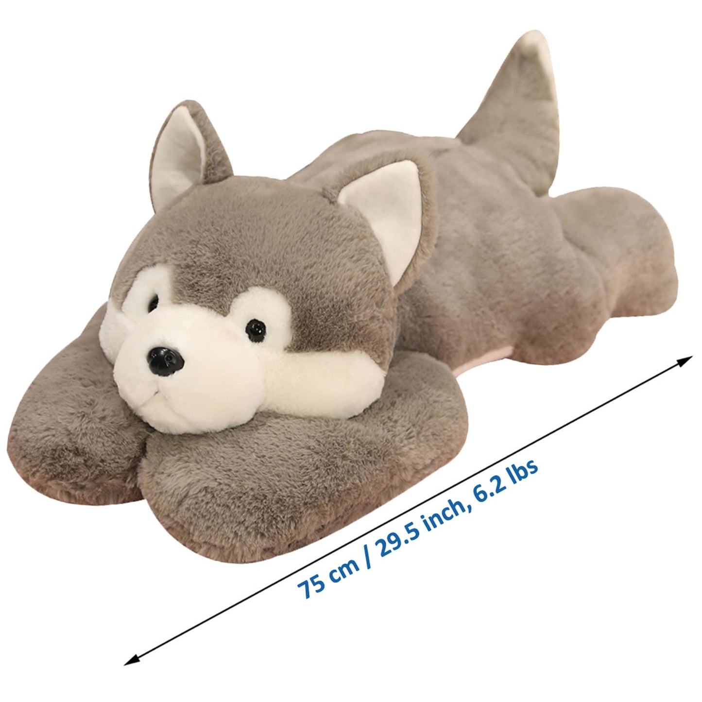 Doireum Weighted Husky Plush – 29.5 Inch, 6.2 lb Weighted Stuffed Animal