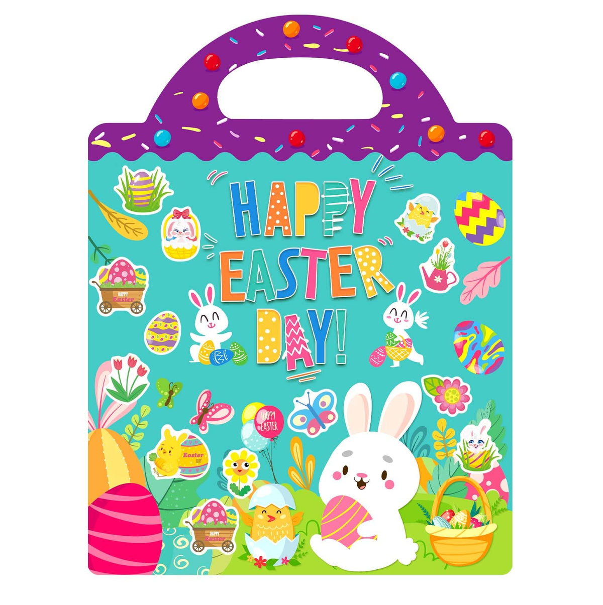 Dokeawo Easter Sticker Book Set for Toddlers — Reusable, Screen-Free Fun