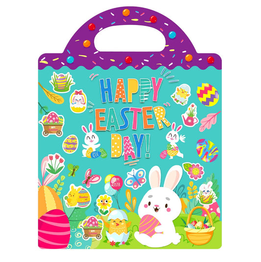 Dokeawo Easter Sticker Book Set for Toddlers — Reusable, Screen-Free Fun