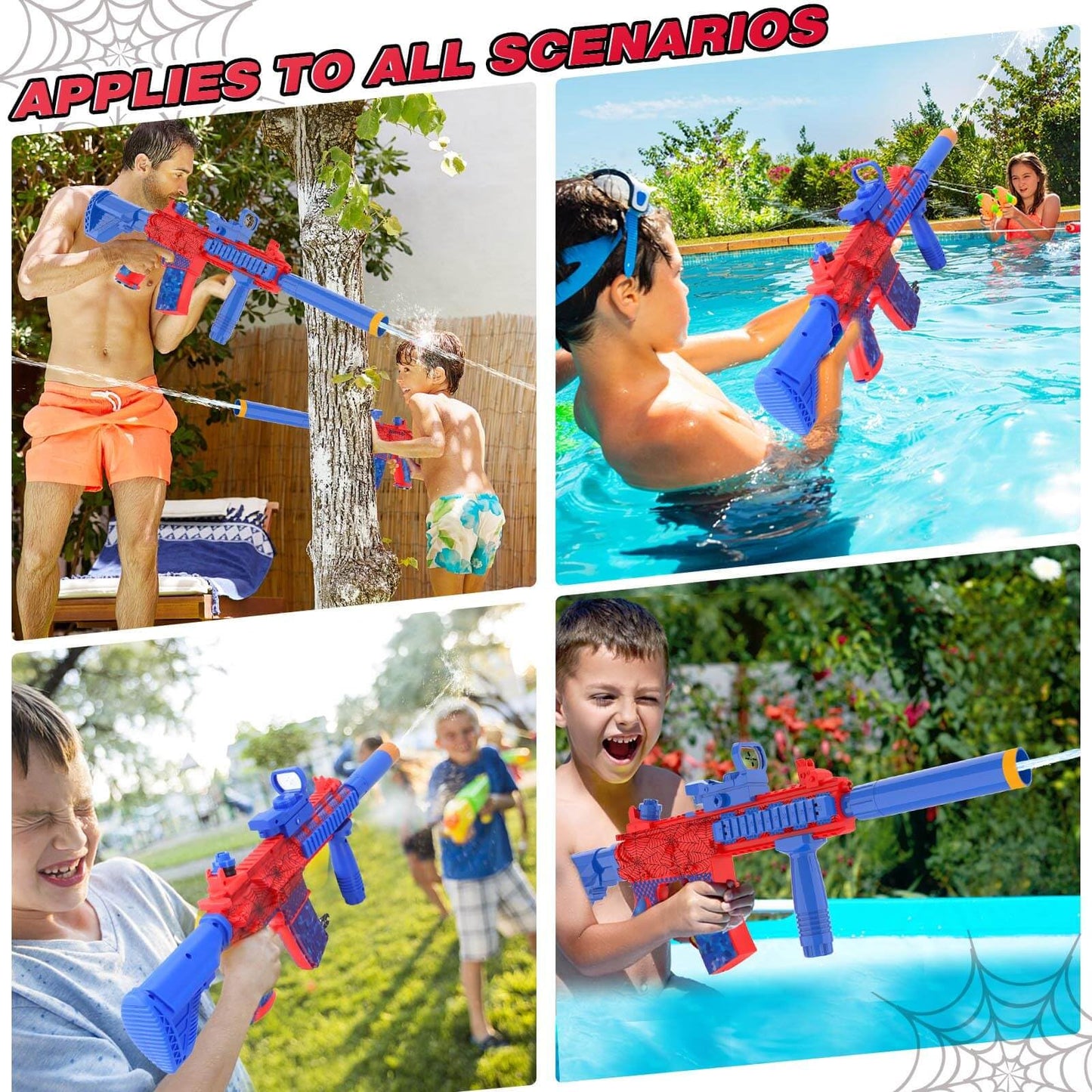 Dolanus Spider Water Blaster - Electric Water Gun with Long-Range 26-32ft