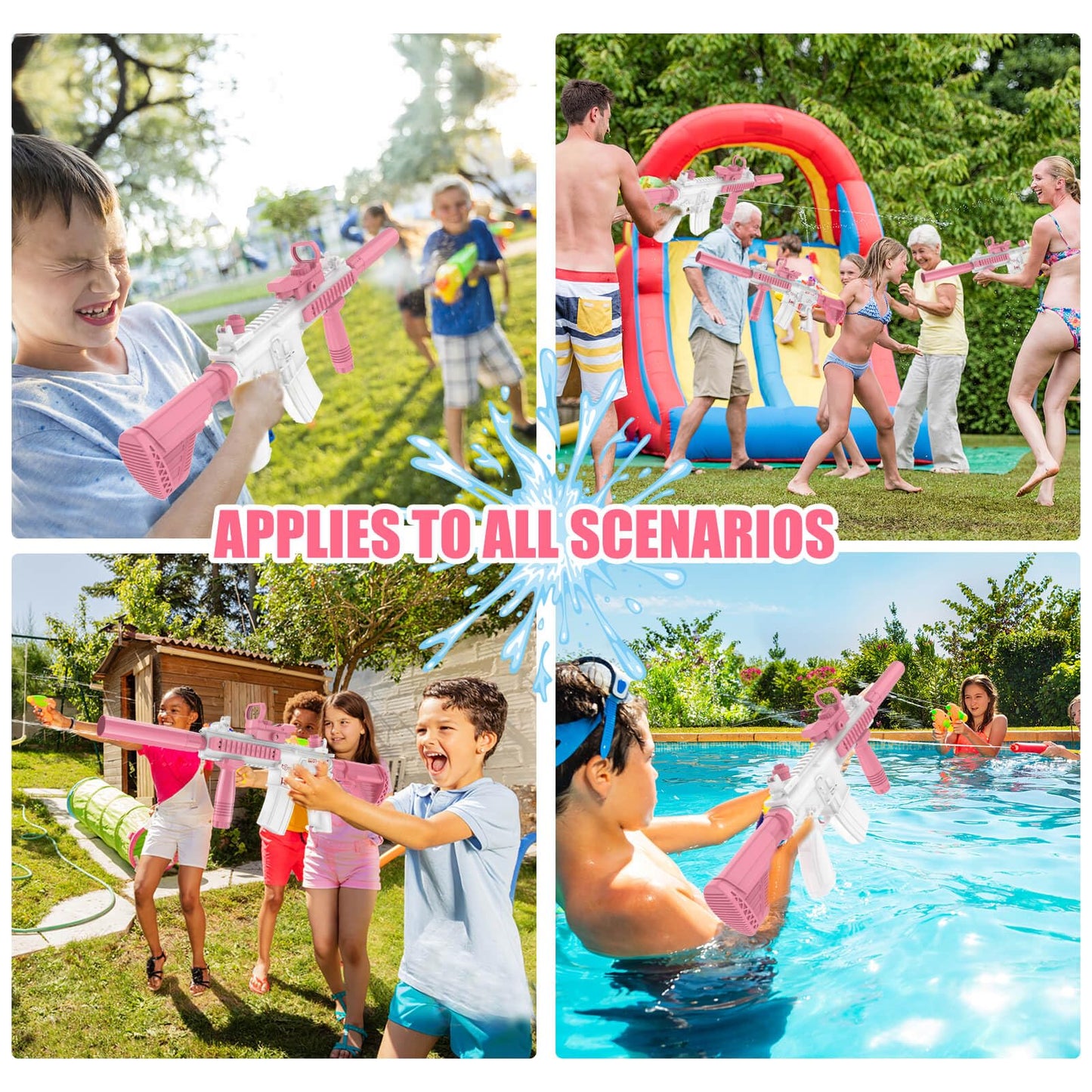 Dolanus Electric Water Gun – Automatic Squirt Gun for Kids & Adults | 32 ft Range