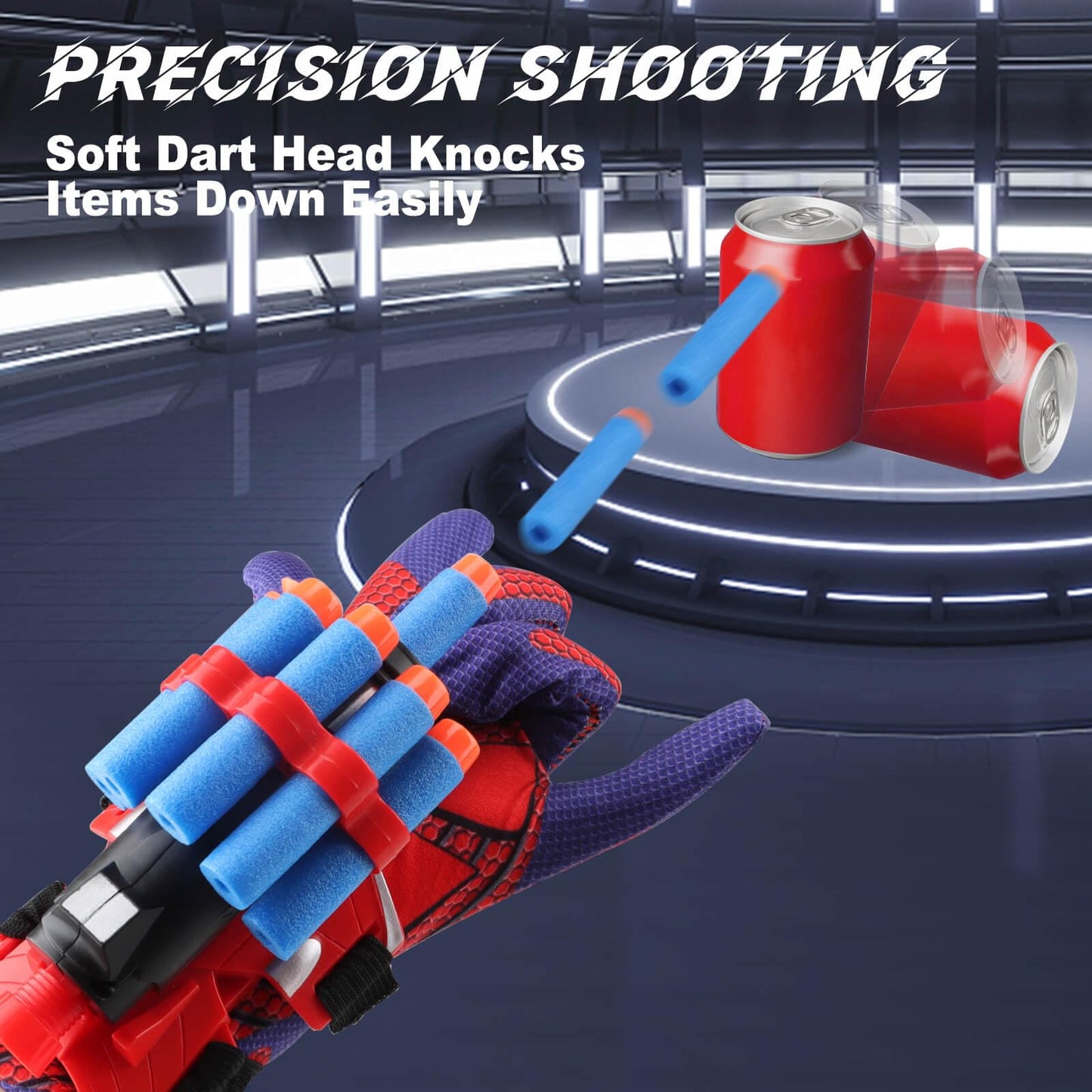 Dolanus Spider Web Shooter Toys for Kids 3-8 | 2 Gloves, 2 Launchers, 30 Darts