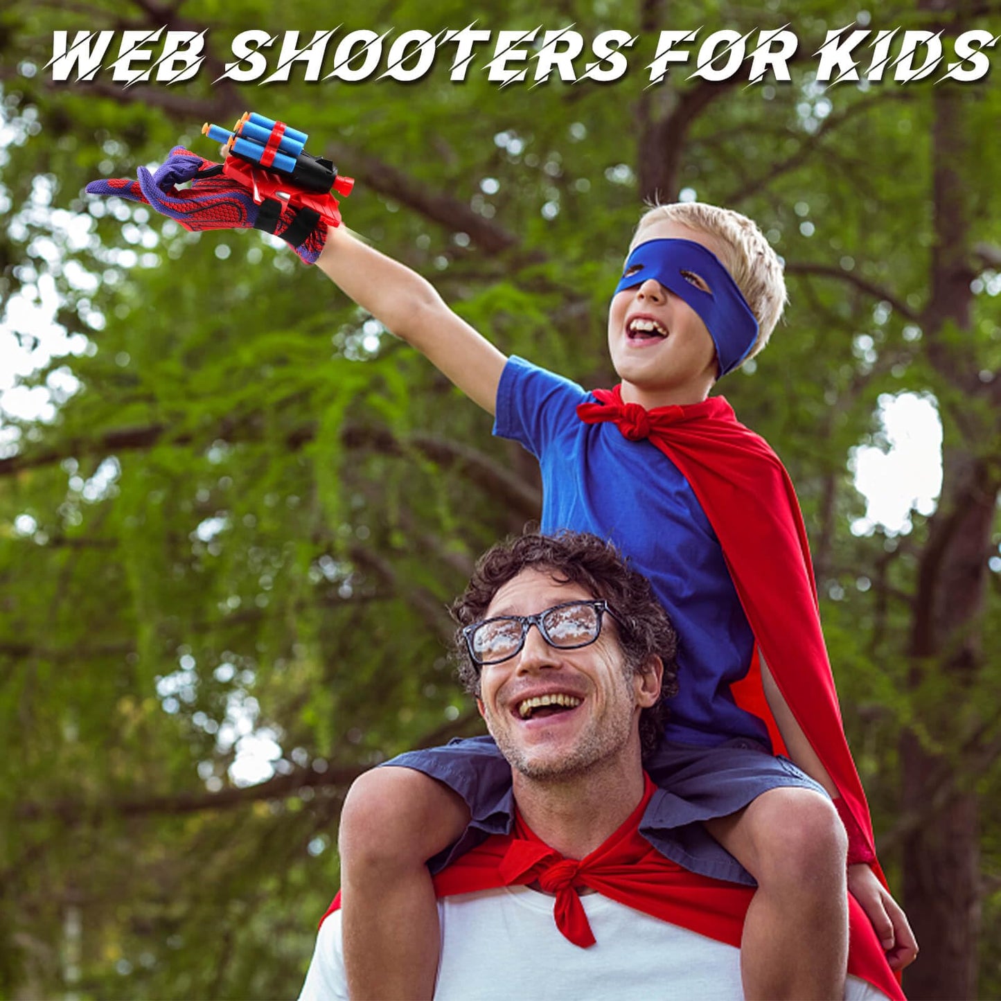 Dolanus Spider Web Shooter Toys for Kids 3-8 | 2 Gloves, 2 Launchers, 30 Darts