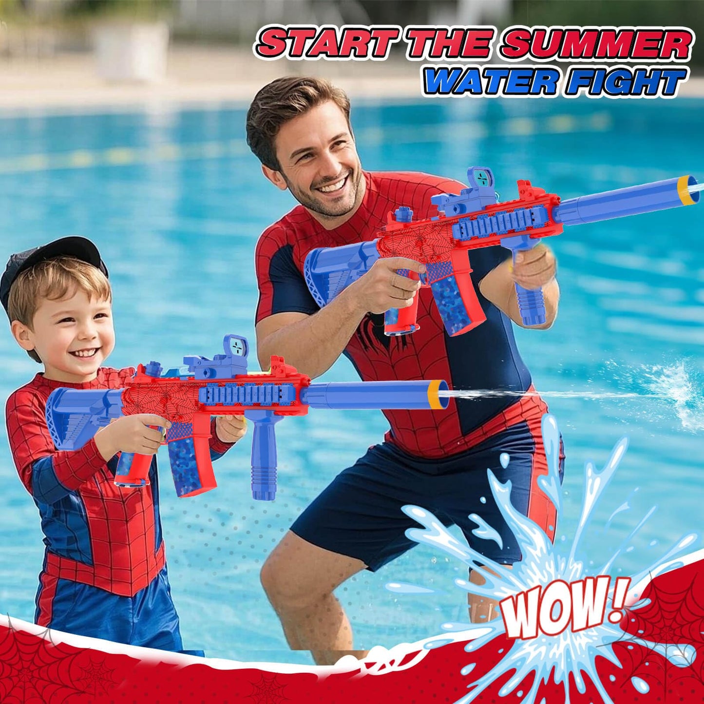 Dolanus Spider Water Blaster - Electric Water Gun with Long-Range 26-32ft
