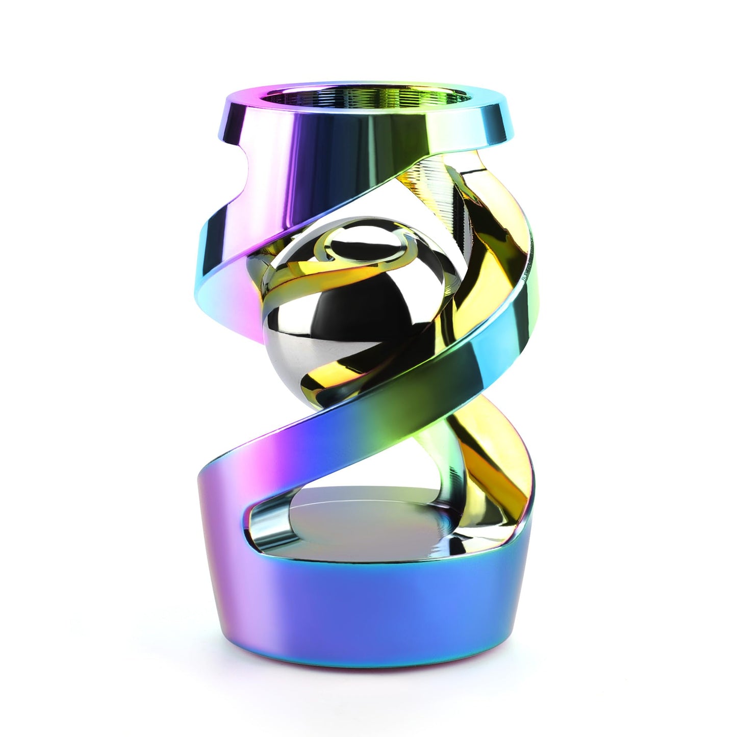 DOLASEV Upgraded Kinetic Desk Toy Rainbow | Metal Fidget for Focus and Calm at Work
