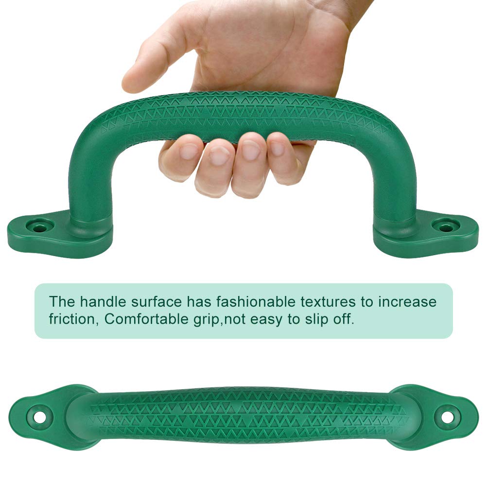 Dolibest 8-Pack Safety Playground Handles – Easy-Install Climbing Grips for Playsets (Green)