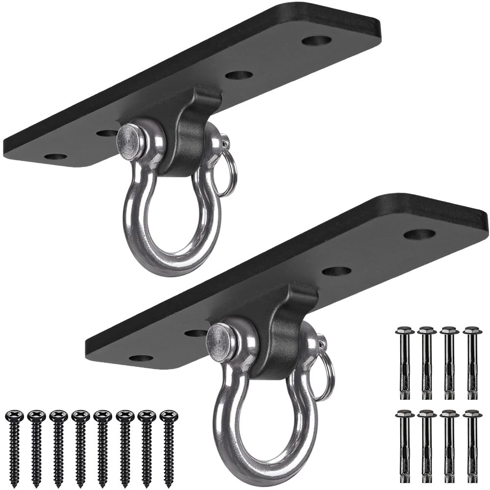 Dolibest Wall Mount Bracket & Ceiling Anchor — Heavy-Duty Suspension Training (2 Pcs)