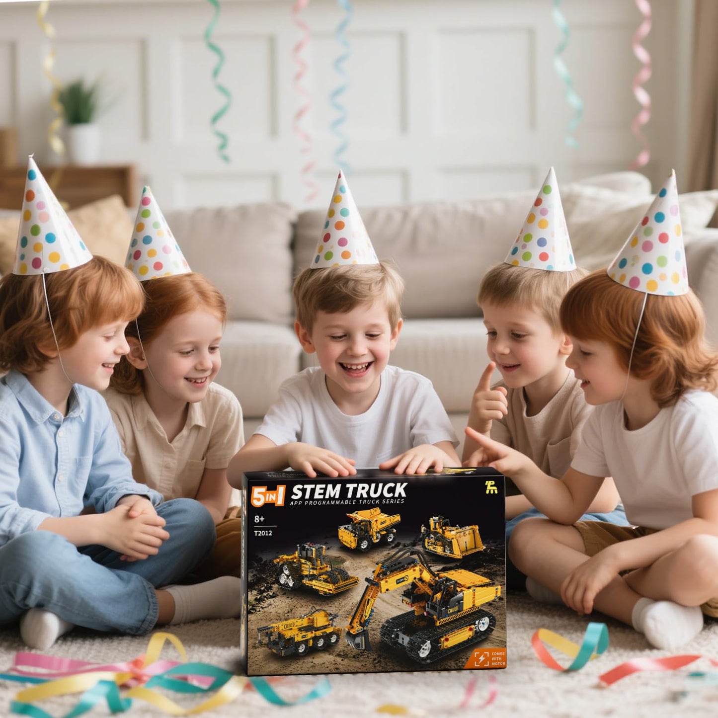 DOLIVE 5-in-1 STEM Building Block Set for Kids 8-14 – Remote & App Controlled Vehicles