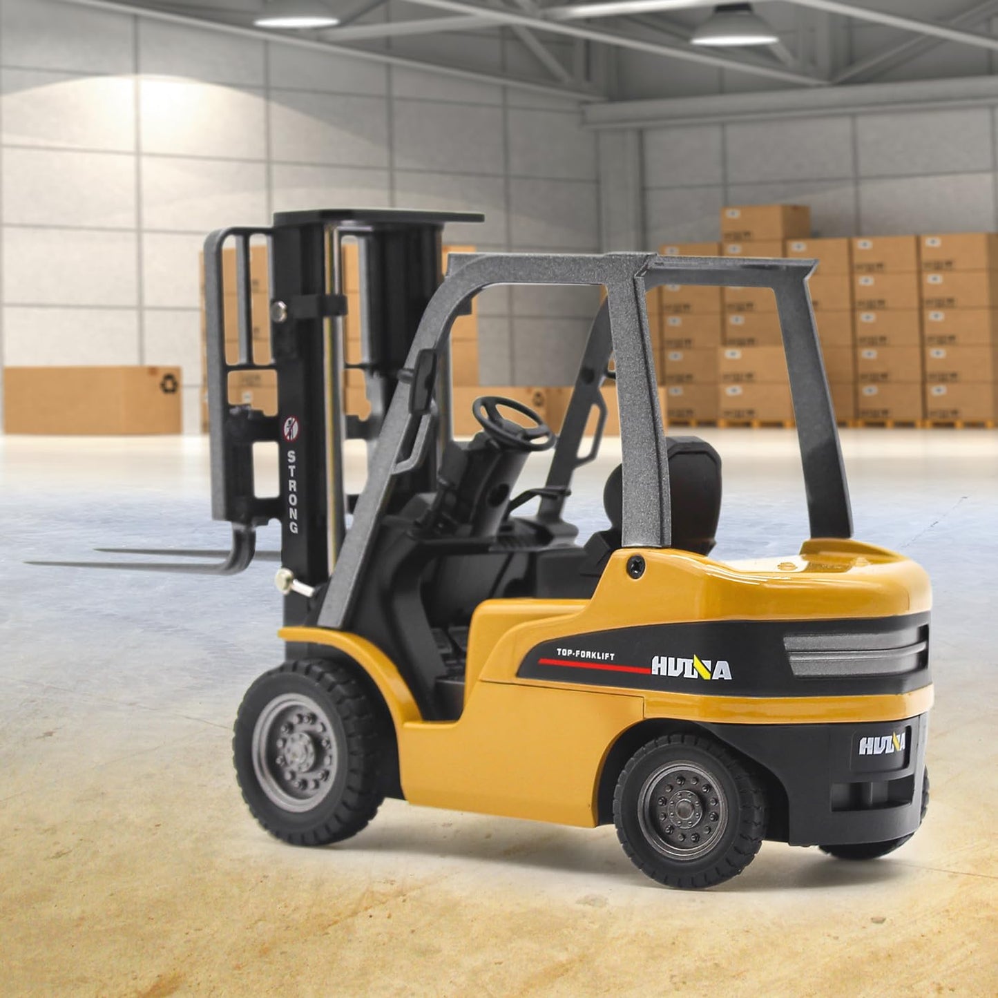 Dollox Die-cast Forklift Truck Toys — 1/50 Scale Metal Engineering Vehicle