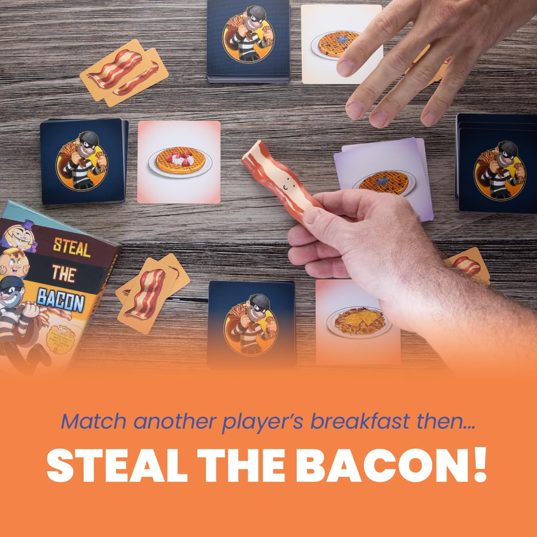 Steal The Bacon Card Game - Dolphin Hat Games | Fun Family Card Game 8+