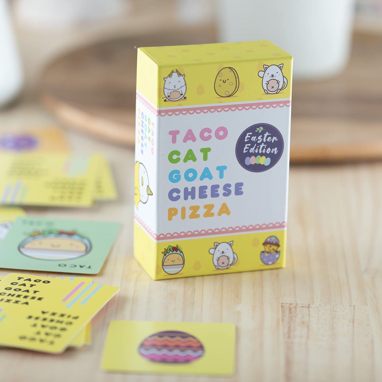 Dolphin Hat Games Taco Cat Goat Cheese Pizza Easter Edition – Family Card Game (2-8 Players)