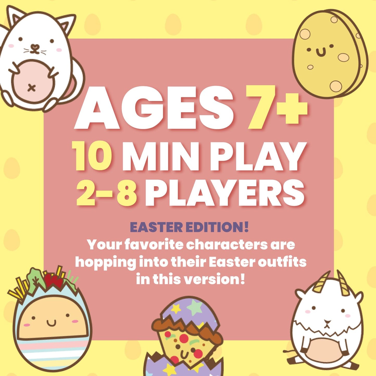 Dolphin Hat Games Taco Cat Goat Cheese Pizza Easter Edition – Family Card Game (2-8 Players)