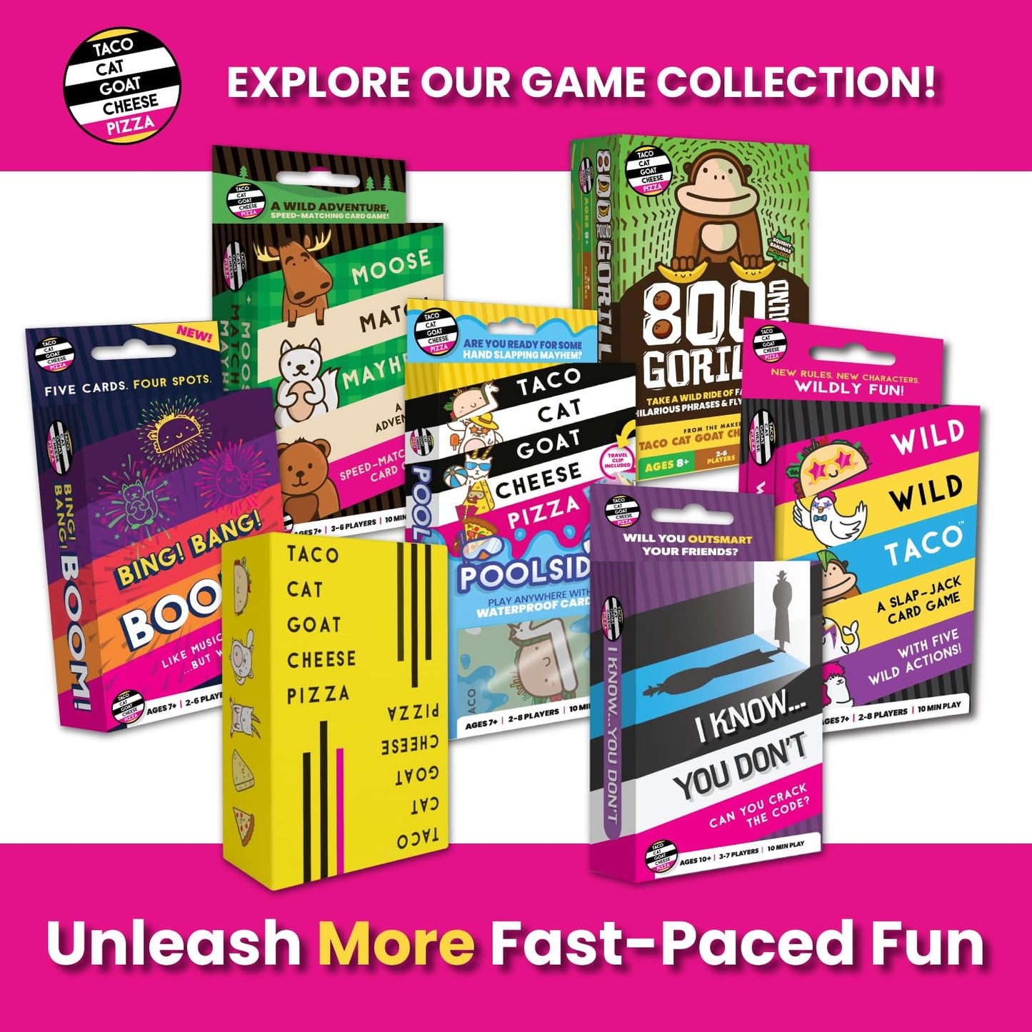 Taco Cat Goat Cheese Pizza: On The Flip Side – Standalone Expansion | Dolphin Hat Games | 2–16 Players