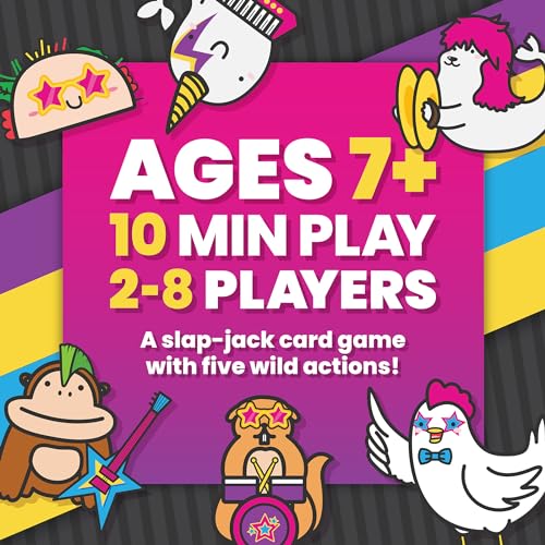 Wild, Wild Taco by Dolphin Hat Games | Fast-Paced Slap-Jack Card Game (Ages 7+, 2-8 Players)