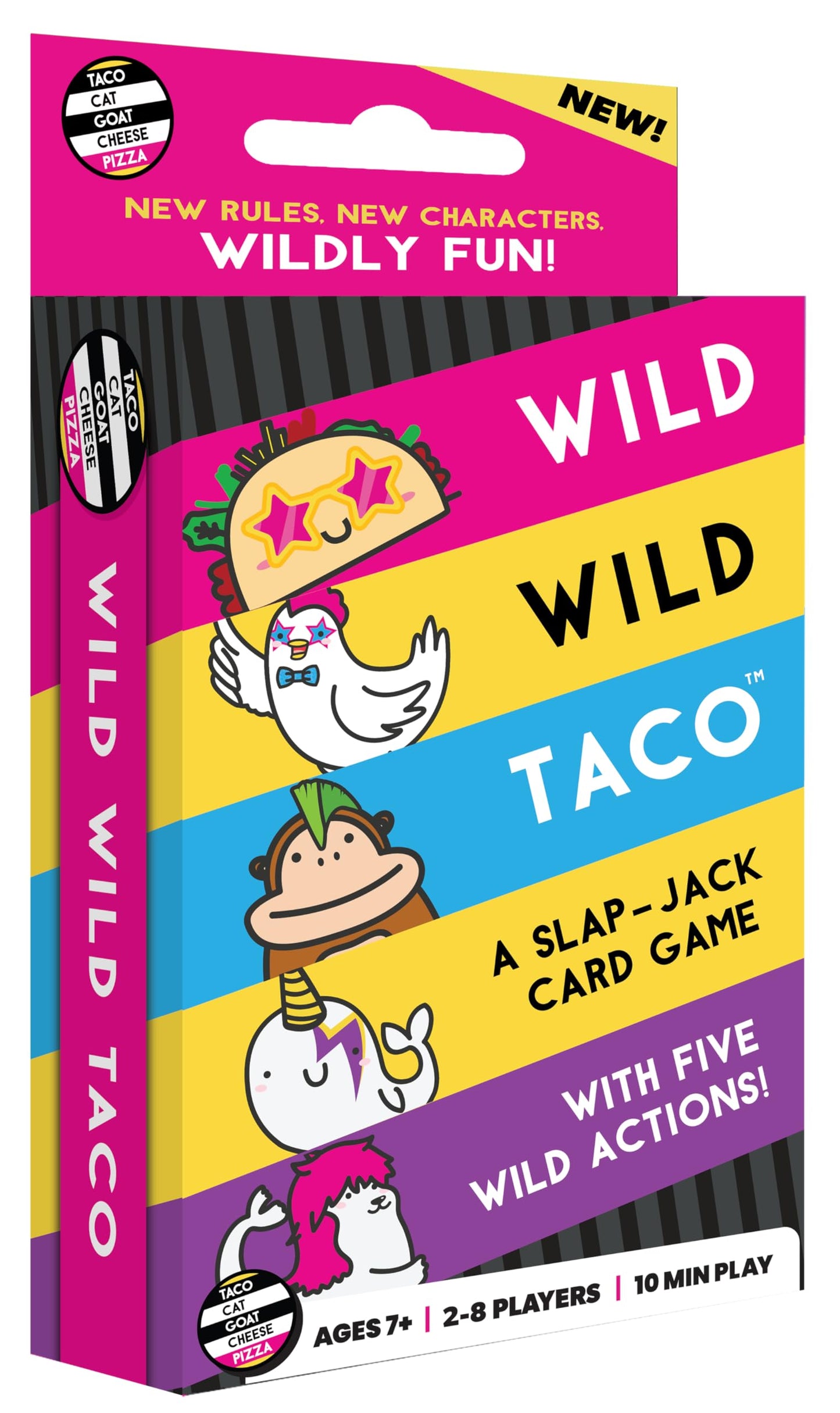 Wild, Wild Taco by Dolphin Hat Games | Fast-Paced Slap-Jack Card Game (Ages 7+, 2-8 Players)