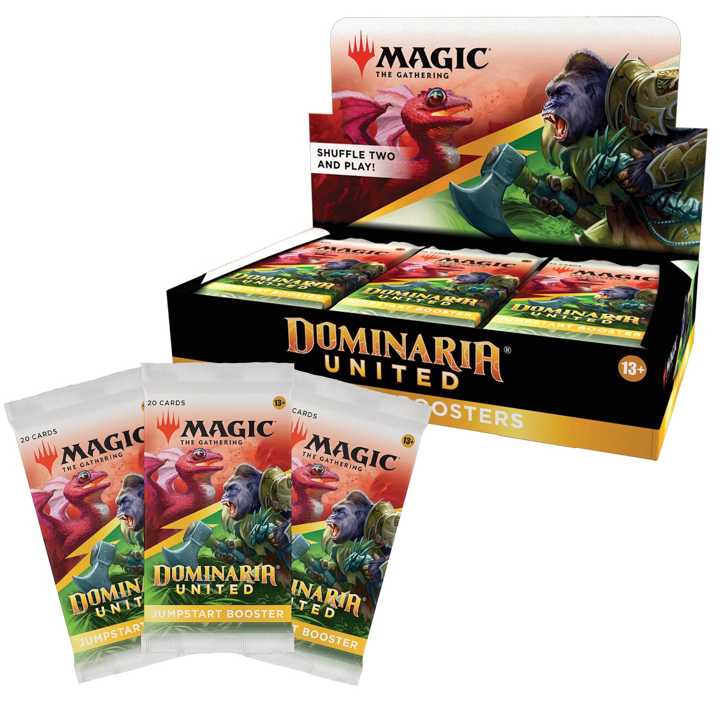Dominaria United Jumpstart Booster Box – 18 Packs (360 MTG Cards) | Wizards of the Coast
