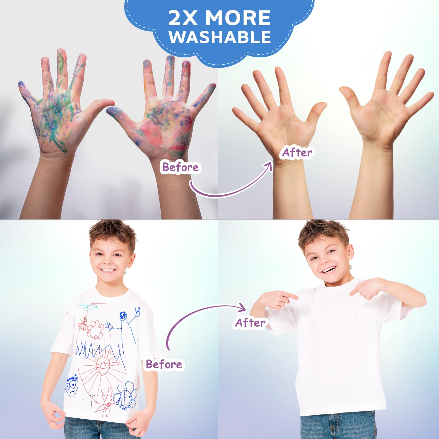 DOODLE HOG Washable Dot Markers – 8-Color Mess-Free Kids’ Art Set