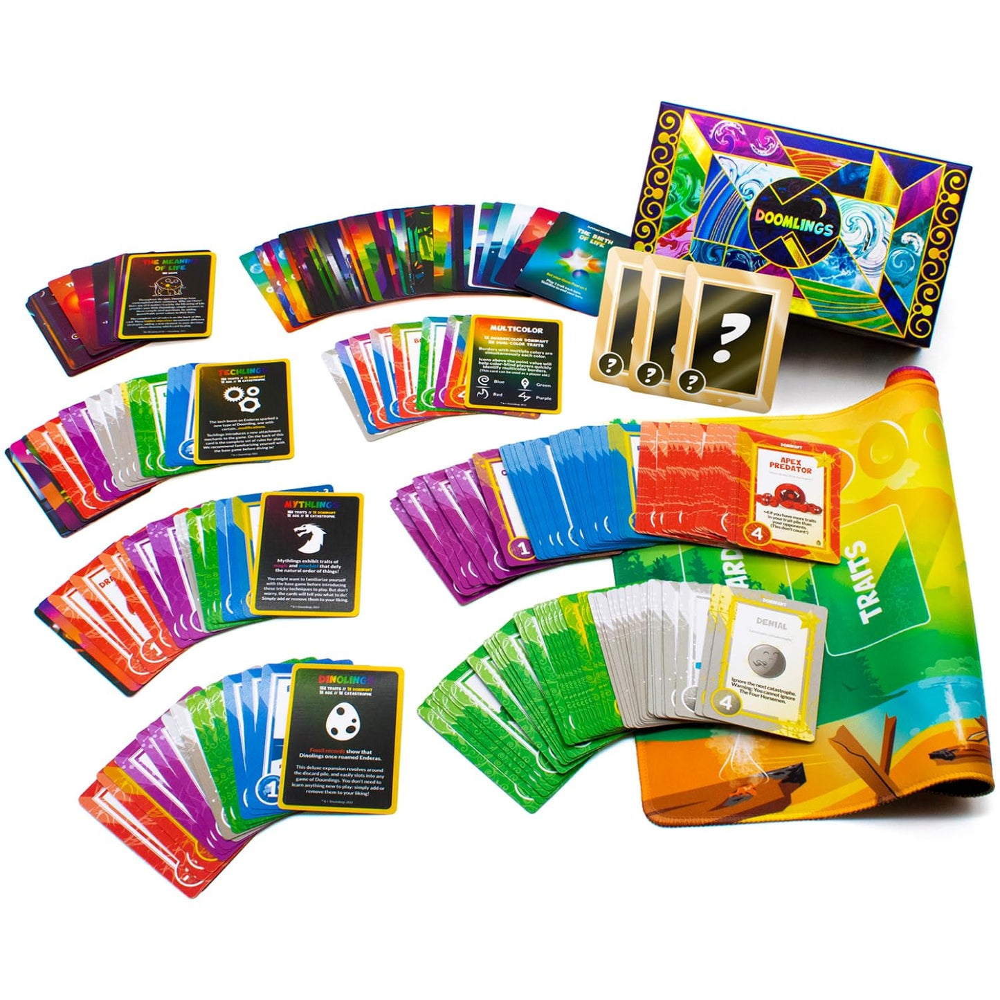 Doomlings Deluxe Edition — Delightful Strategy Card Game for 2-6 Players | Family & Travel Ready