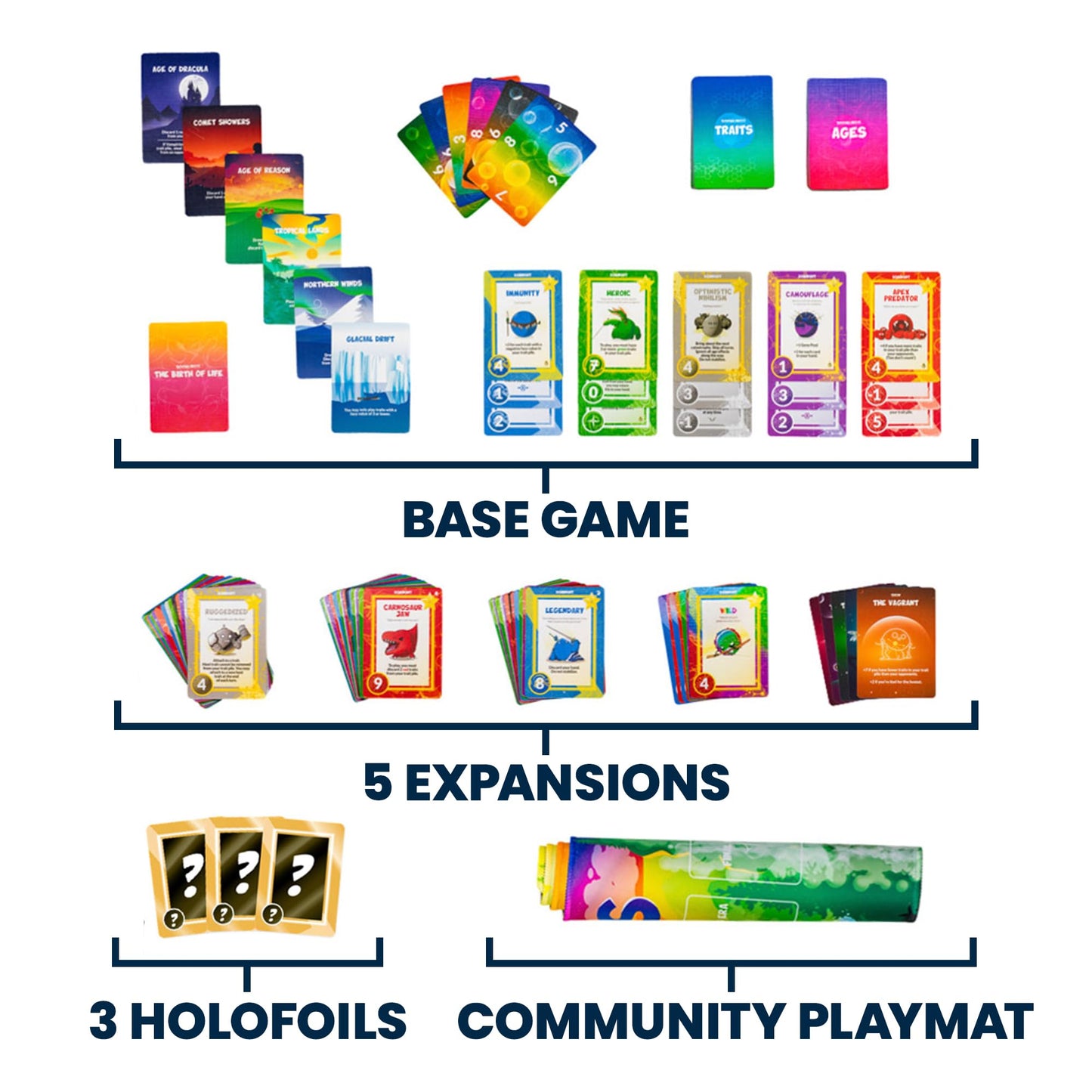 Doomlings Deluxe Edition — Delightful Strategy Card Game for 2-6 Players | Family & Travel Ready