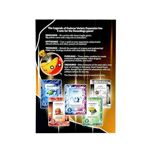 Doomlings Legends of Enderas 5-in-1 Variety Expansion – 120 New Cards for 2–6 Players