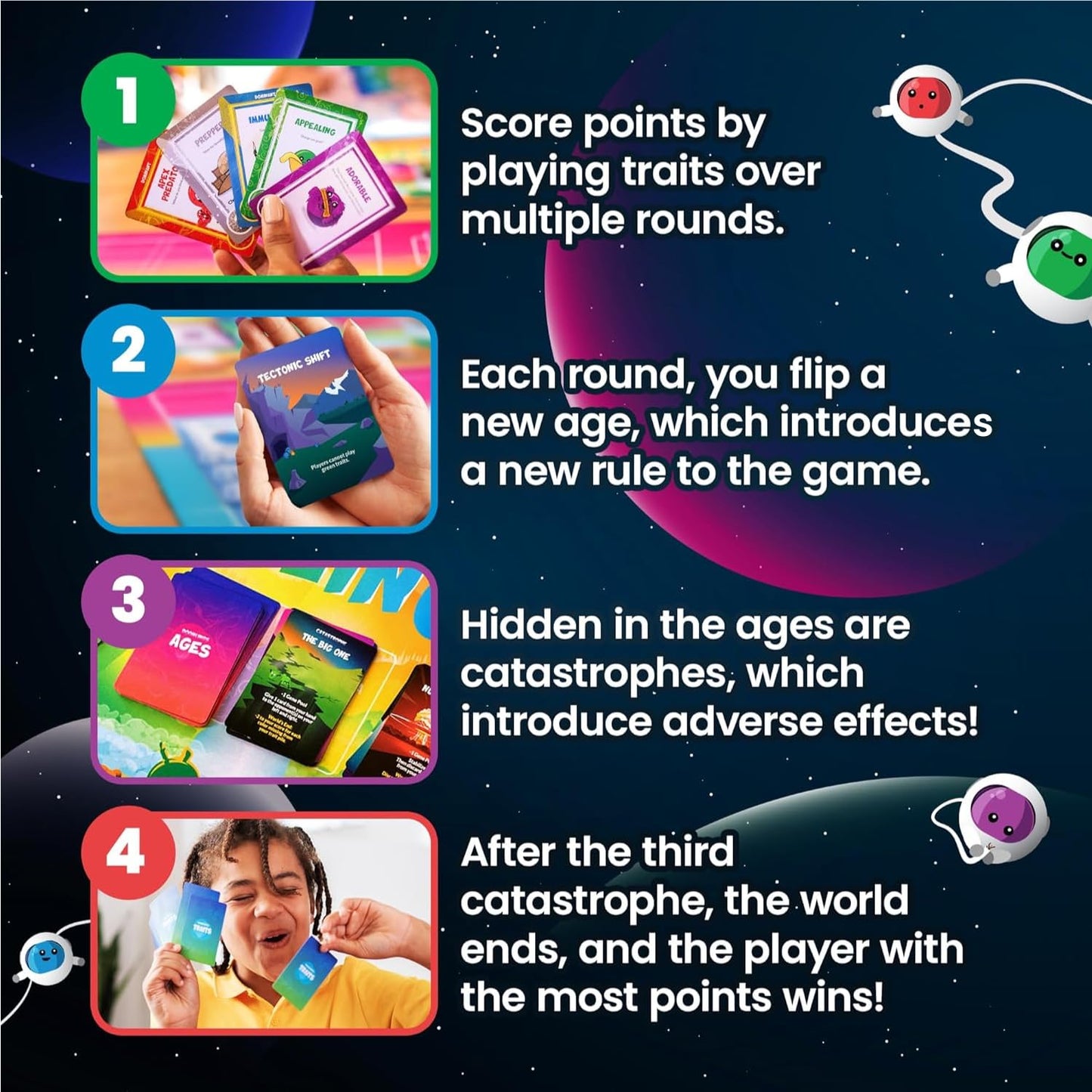 Doomlings Deluxe Edition — Delightful Strategy Card Game for 2-6 Players | Family & Travel Ready