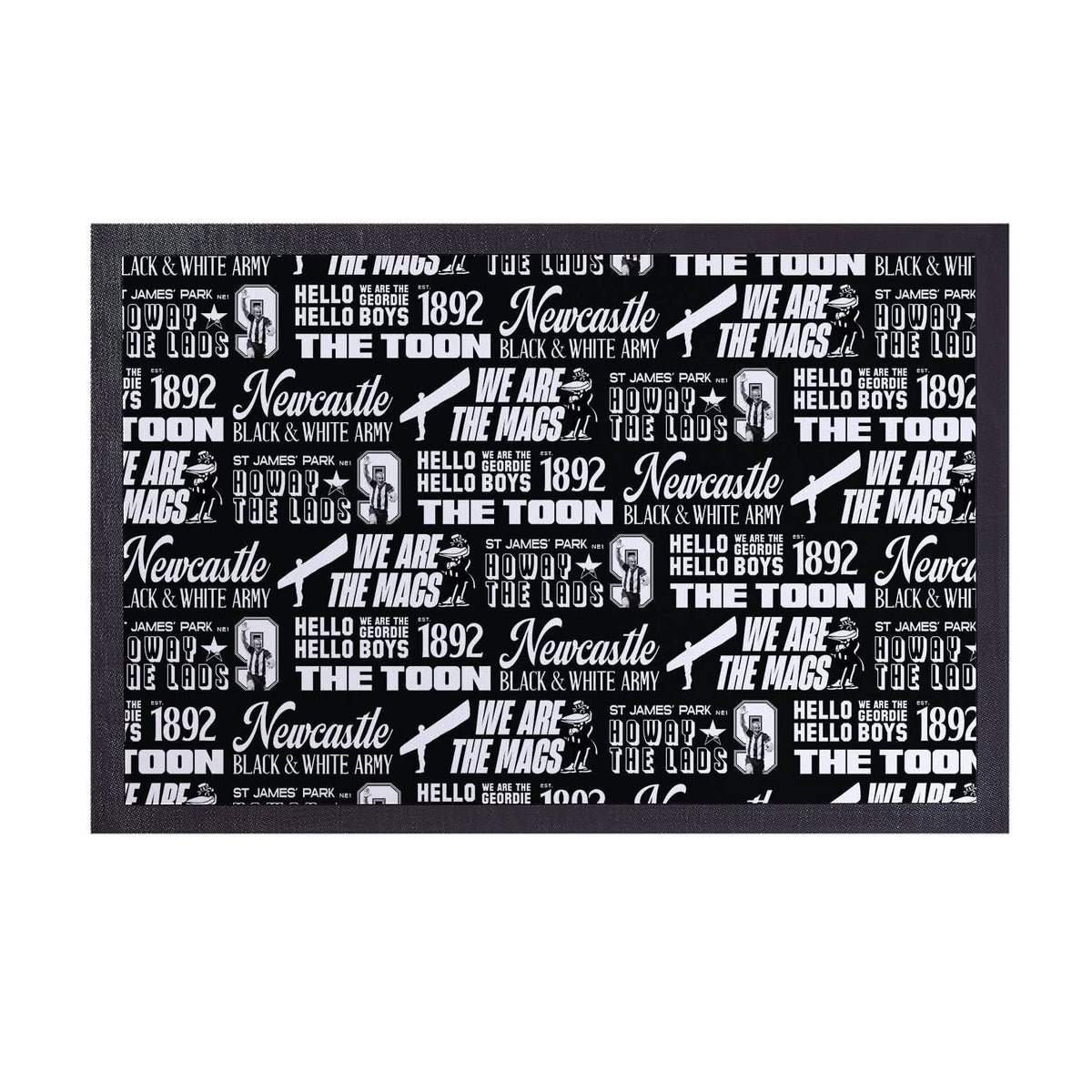 Newcastle - Word Montage - Door Mat - 60cm x 40cm