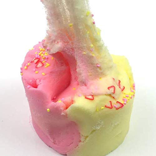 Dope Slimes Strawberry Banana Cloud Slime – 8 oz, Scented, Handmade in USA