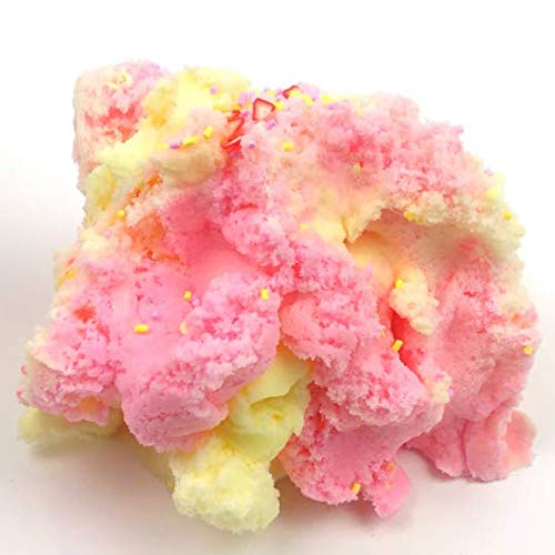 Dope Slimes Strawberry Banana Cloud Slime – 8 oz, Scented, Handmade in USA