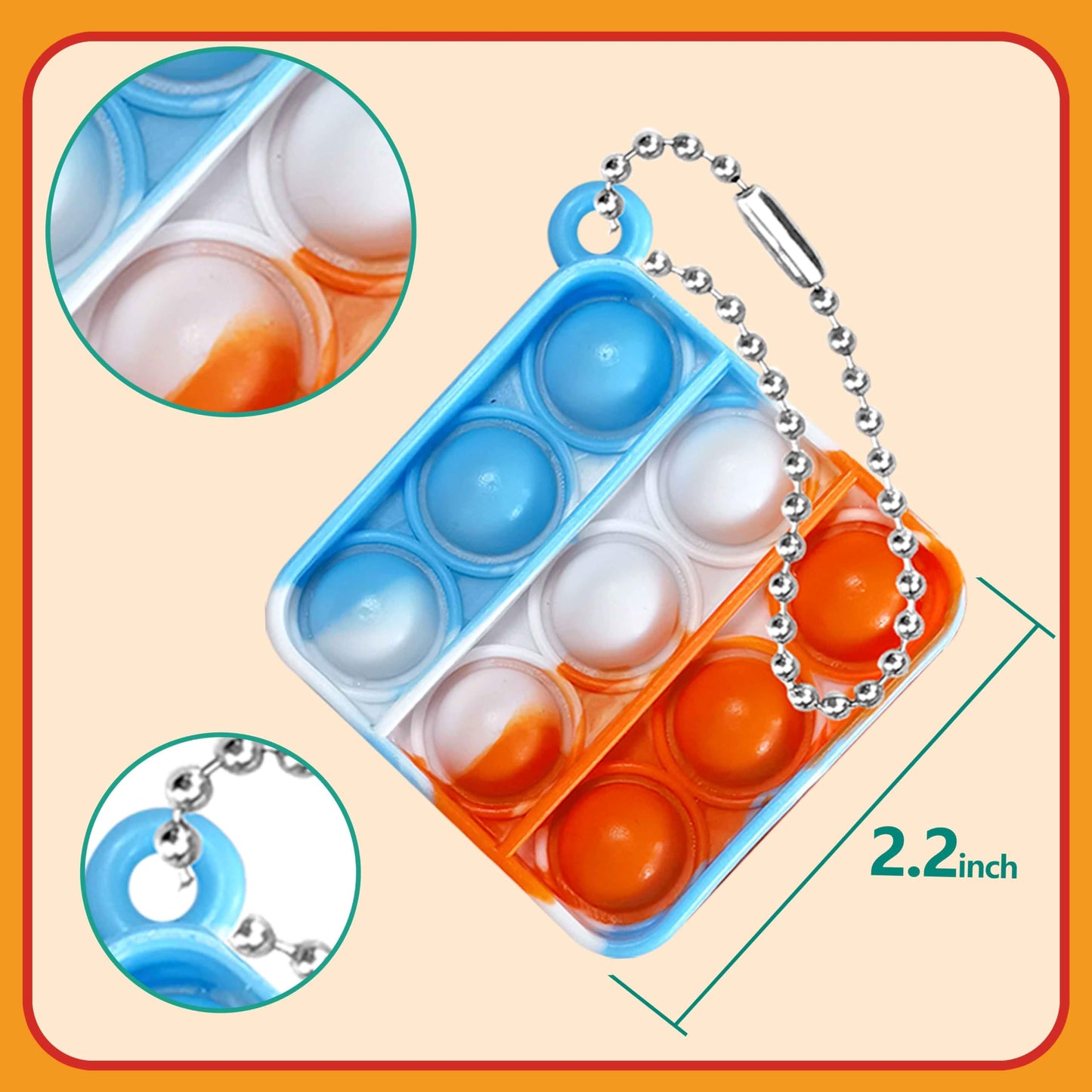 DOPWQAA 100 Pcs Mini Pop Bubble Fidget Toys – Party Favors & Classroom Prizes