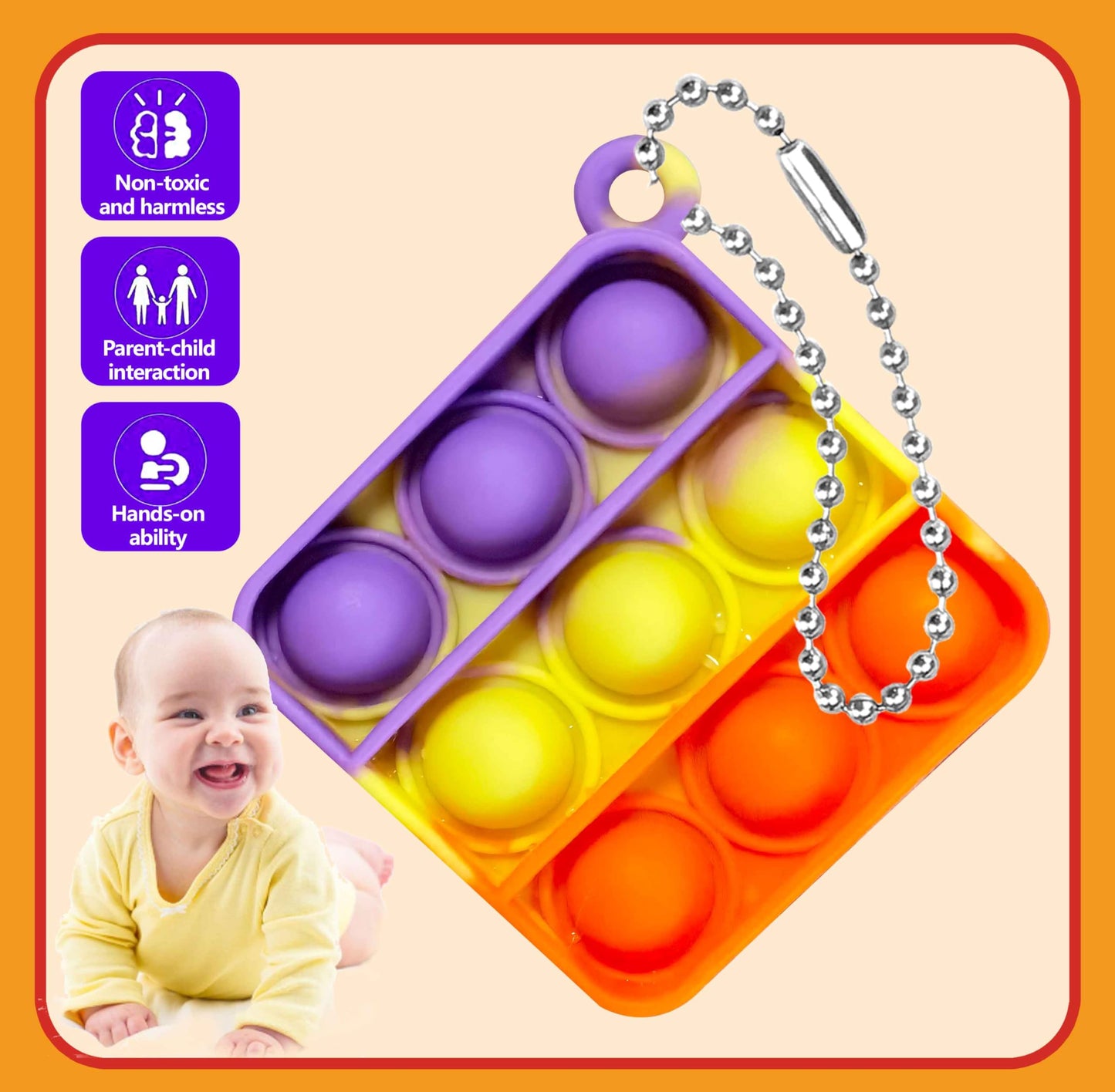 DOPWQAA 100 Pcs Mini Pop Bubble Fidget Toys – Party Favors & Classroom Prizes
