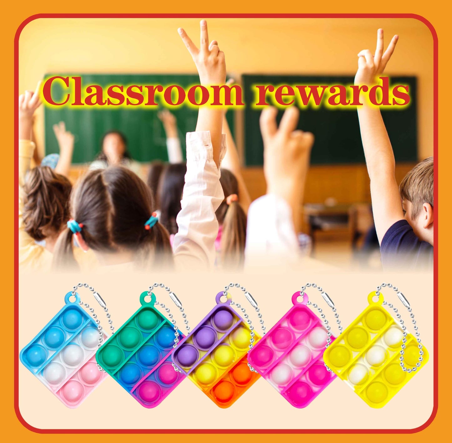 DOPWQAA 100 Pcs Mini Pop Bubble Fidget Toys – Party Favors & Classroom Prizes