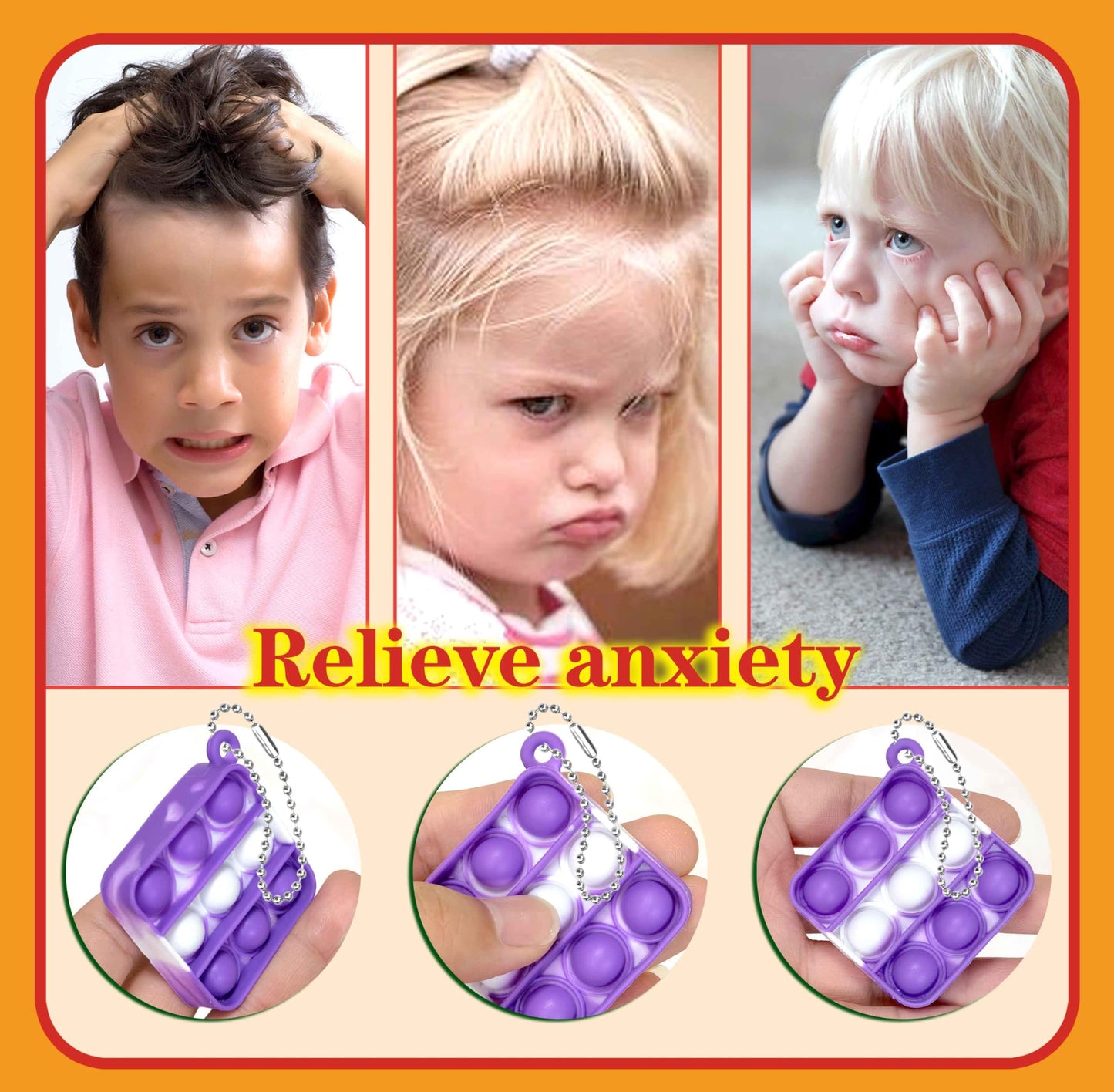 DOPWQAA 100 Pcs Mini Pop Bubble Fidget Toys – Party Favors & Classroom Prizes