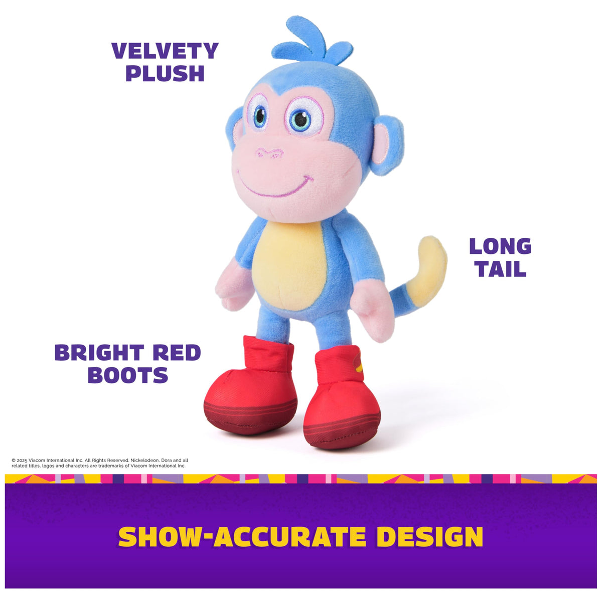 DORA Boots Plush Doll — 8-Inch Dora the Explorer Stuffed Monkey Toy (Ages 3+)