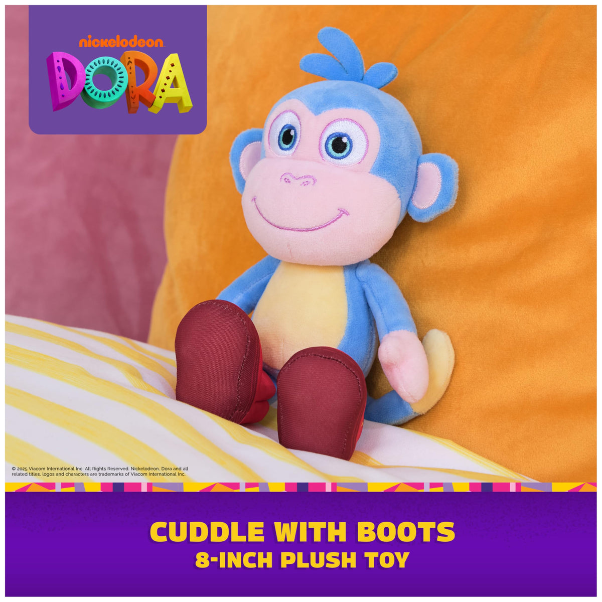 DORA Boots Plush Doll — 8-Inch Dora the Explorer Stuffed Monkey Toy (Ages 3+)