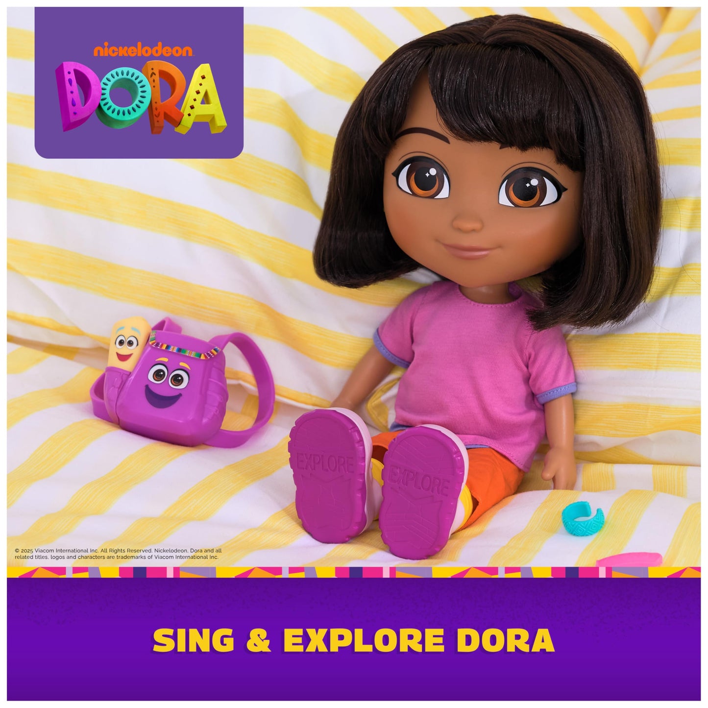 Dora Sing & Explore Doll - 12-Inch Interactive Doll with Music & Bilingual Phrases