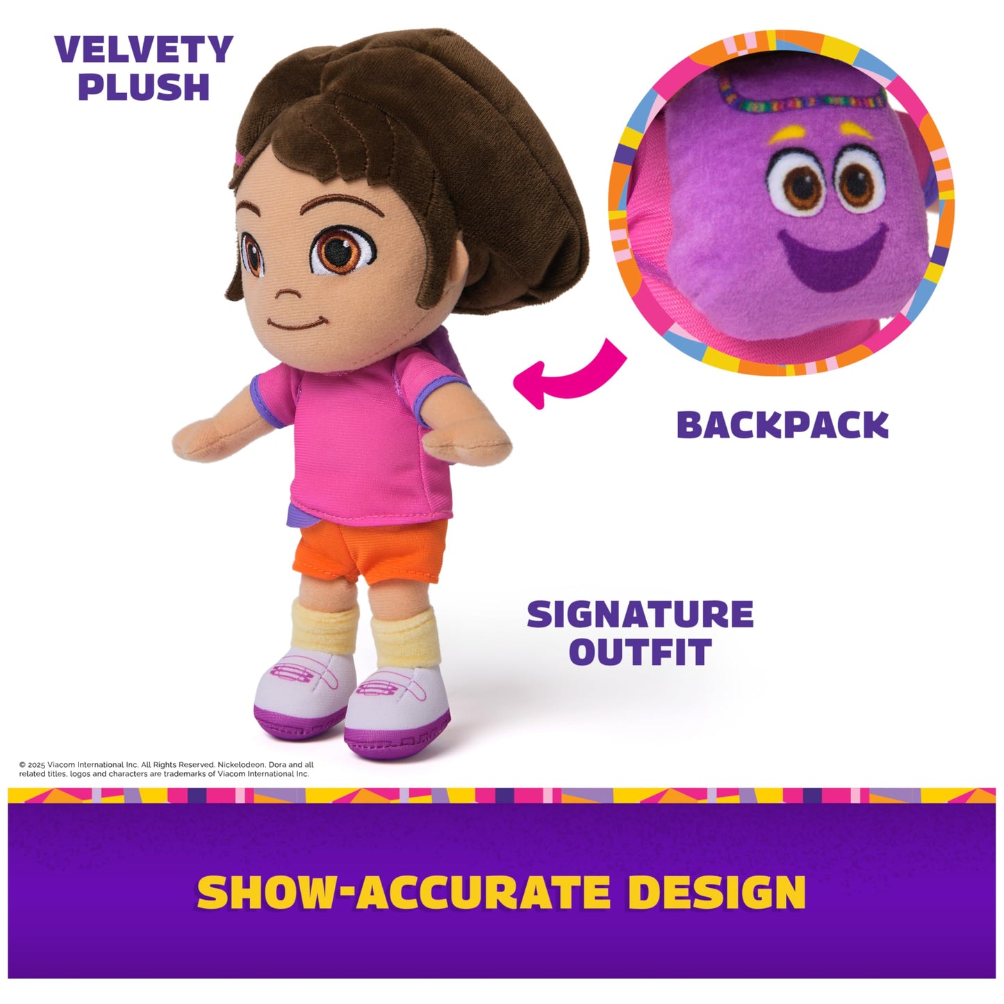DORA Official 8-Inch Plush Doll – Educational Toy for Ages 3+