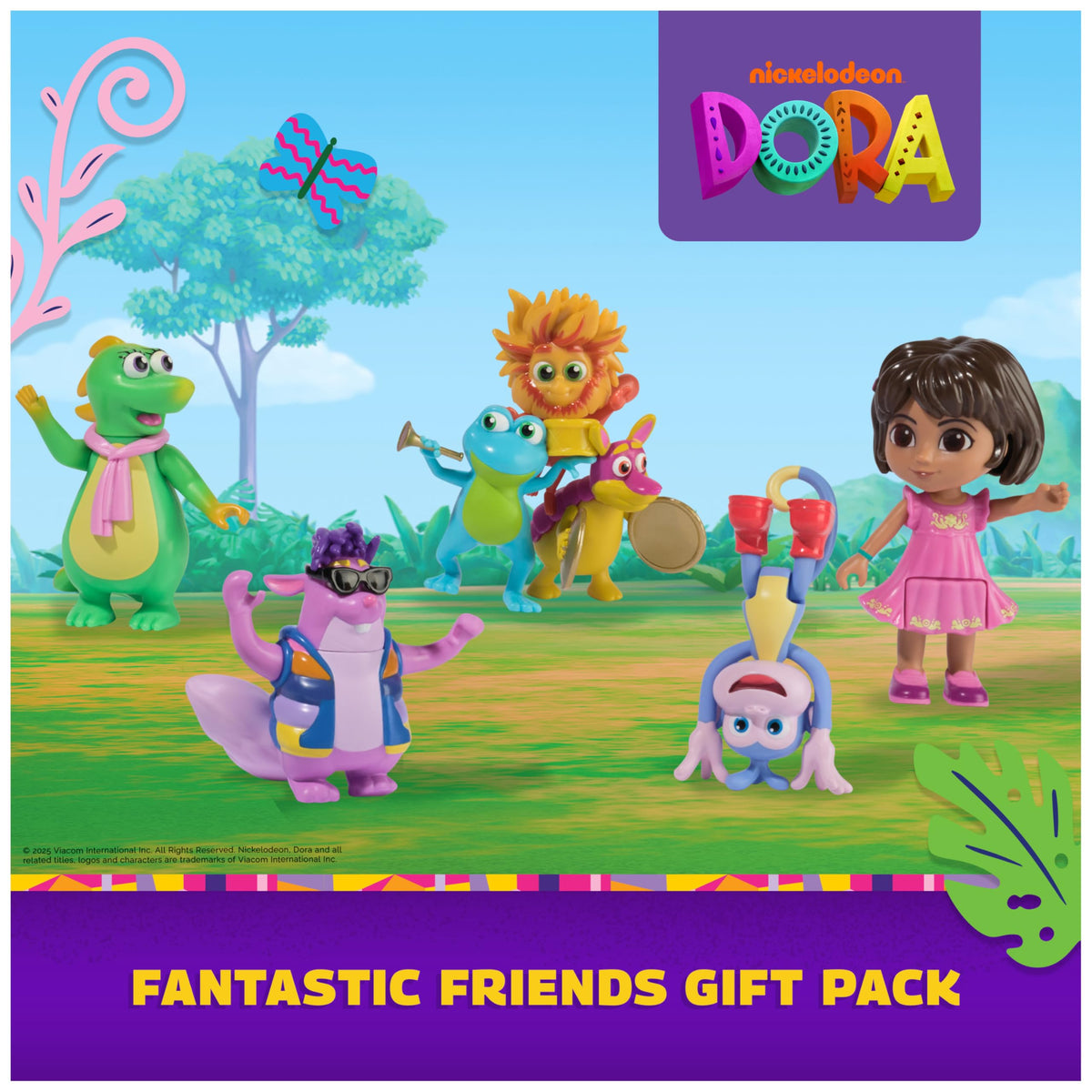DORA Fantastic Friends Gift Pack: Dora, Boots, Tico, Isa & Fiesta Trio Figures