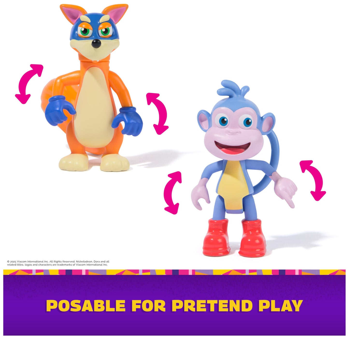 DORA Swipe and Surprise Adventure Pack – Boots & Swiper Figures with 2 Accessories