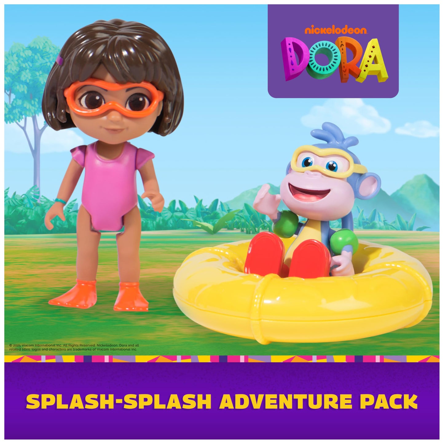 DORA Splash-Splash Adventure Pack: Dora & Boots Figures & Pool Accessories
