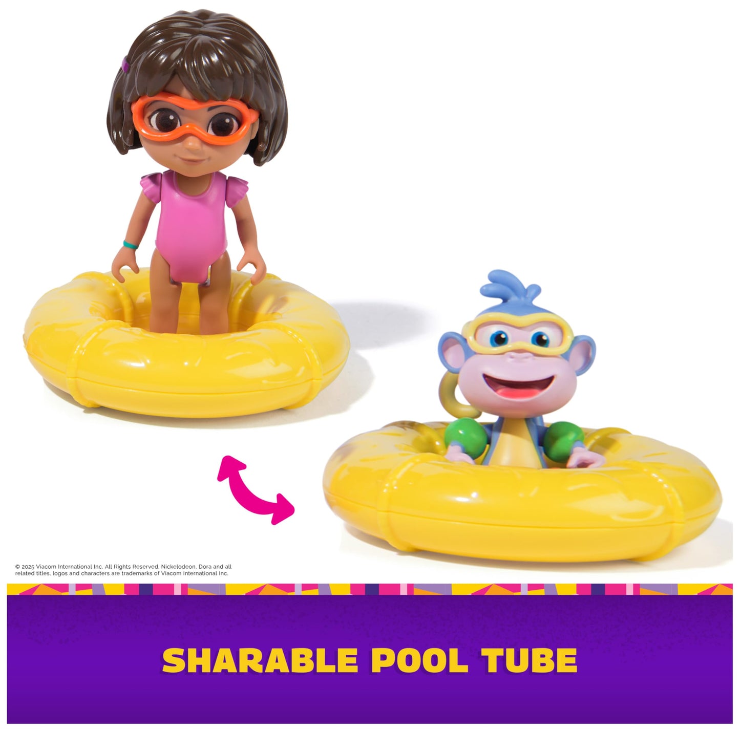 DORA Splash-Splash Adventure Pack: Dora & Boots Figures & Pool Accessories