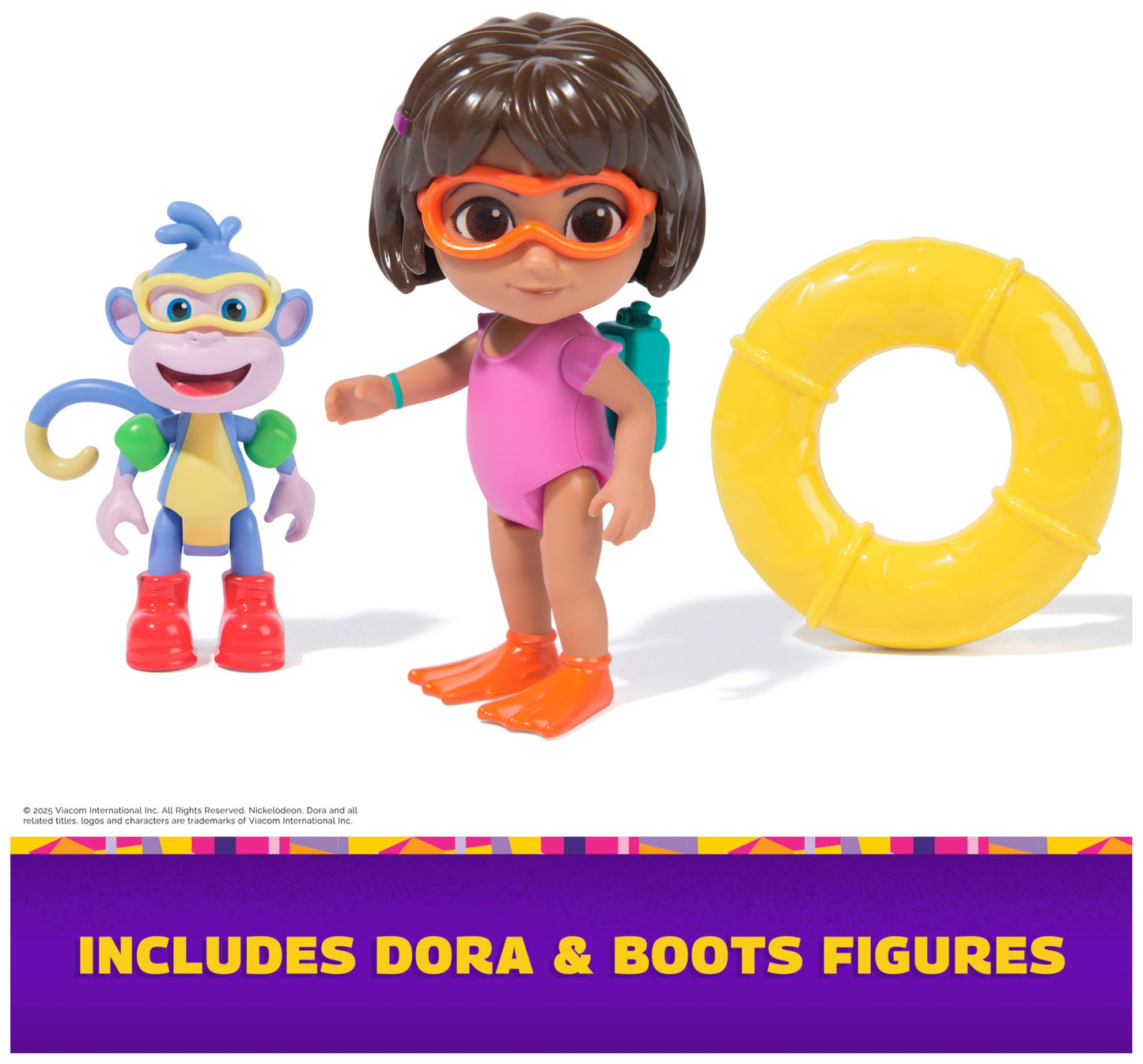 DORA Splash-Splash Adventure Pack: Dora & Boots Figures & Pool Accessories