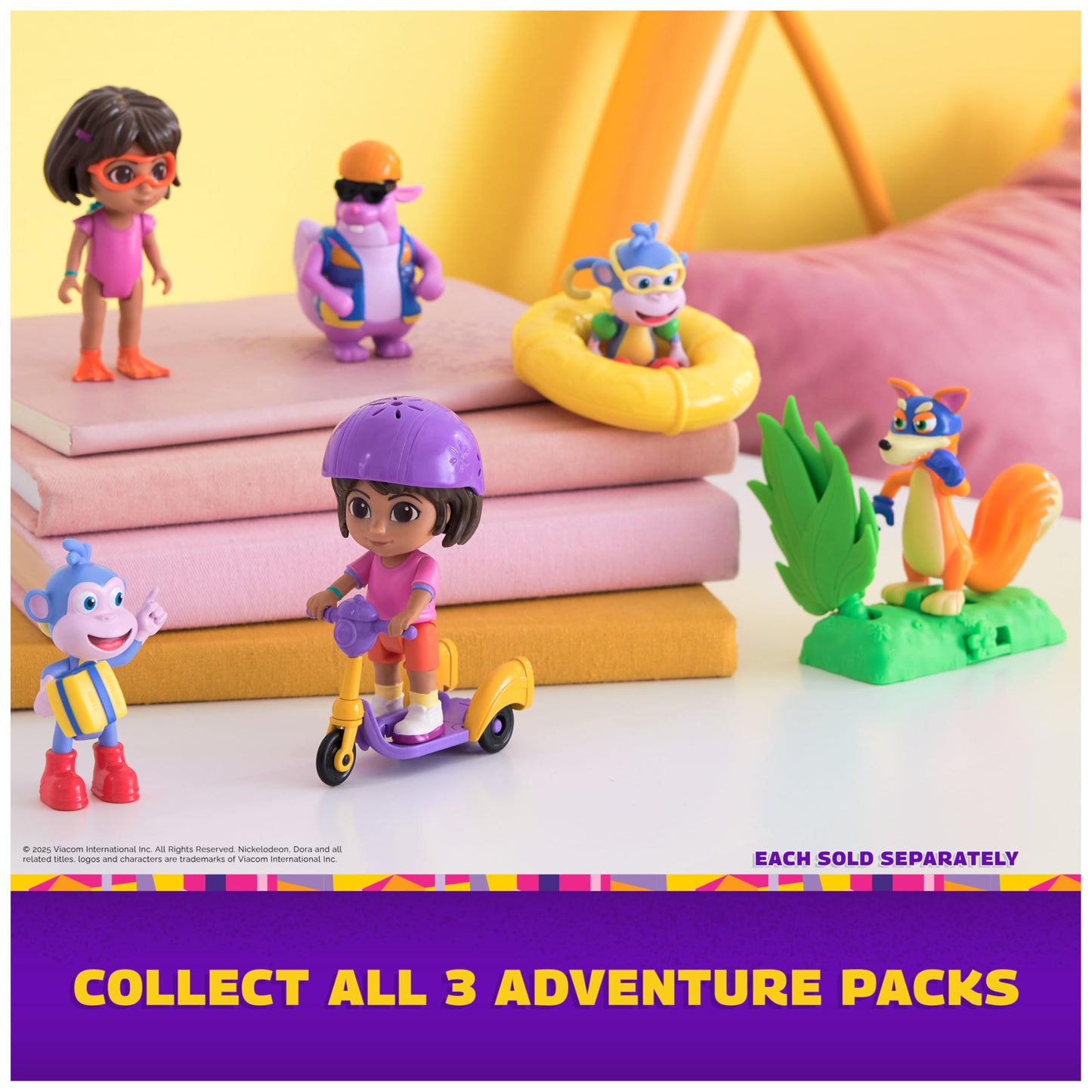 DORA Splash-Splash Adventure Pack: Dora & Boots Figures & Pool Accessories