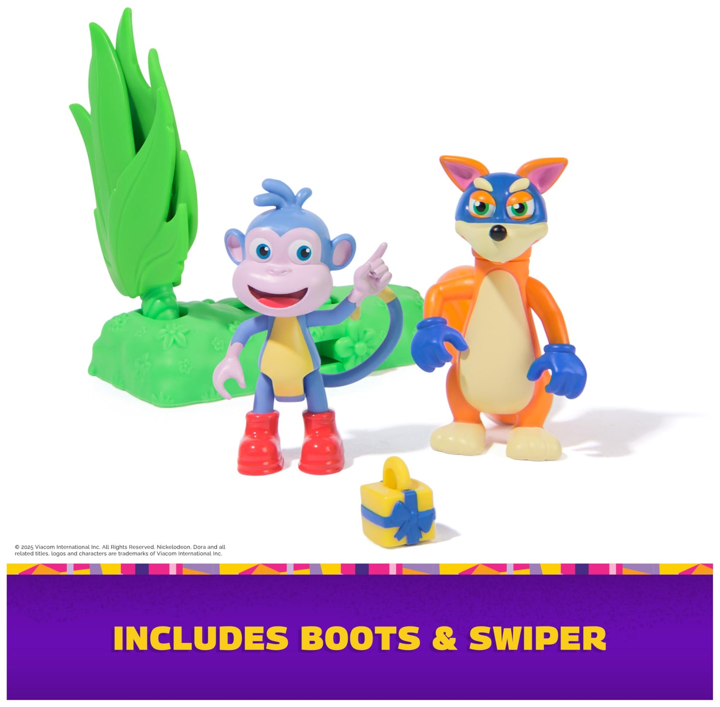DORA Swipe and Surprise Adventure Pack – Boots & Swiper Figures with 2 Accessories